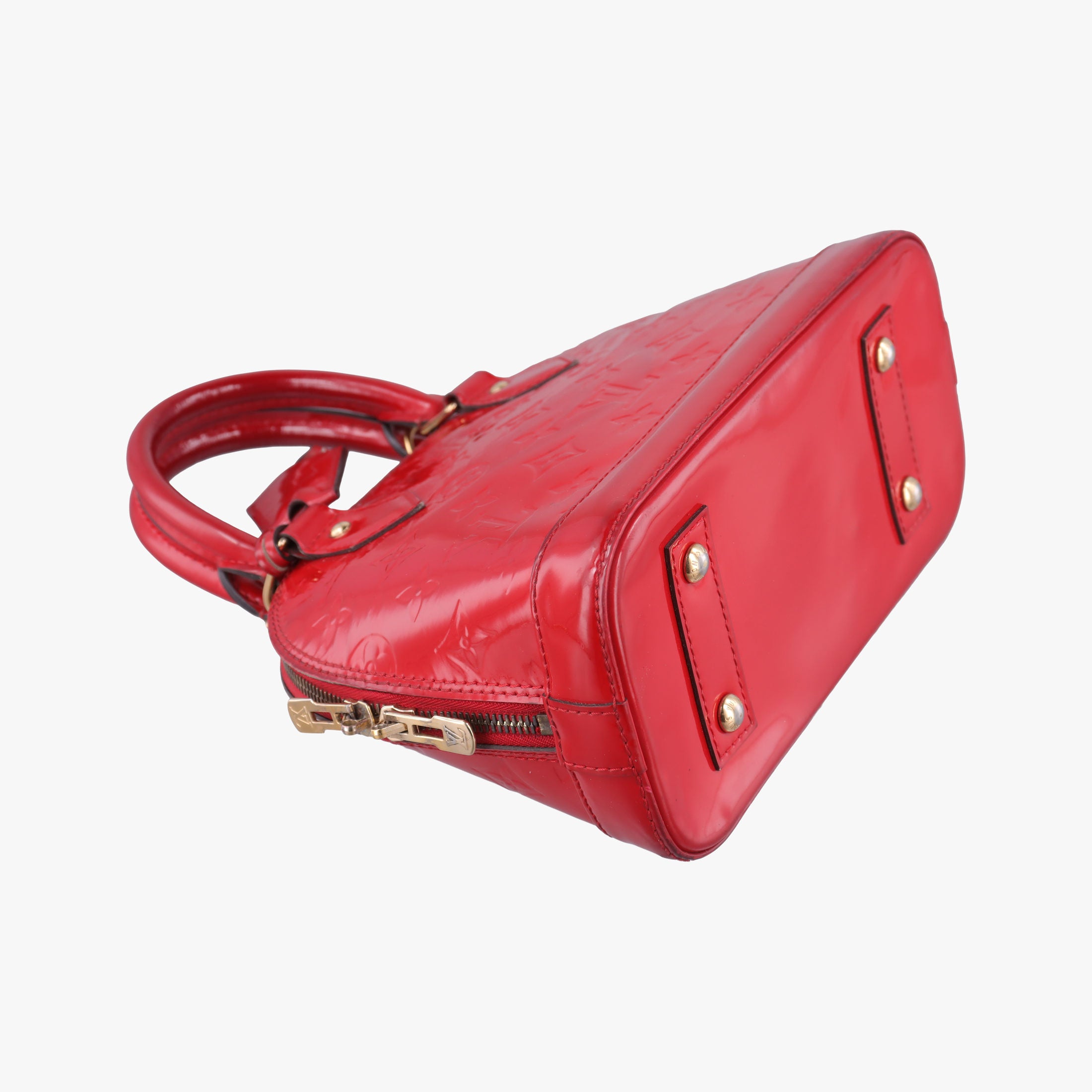Pre-owned Louis Vuitton Alma BB CERISE Vernis M90174 shoulderbag | stylenewstar