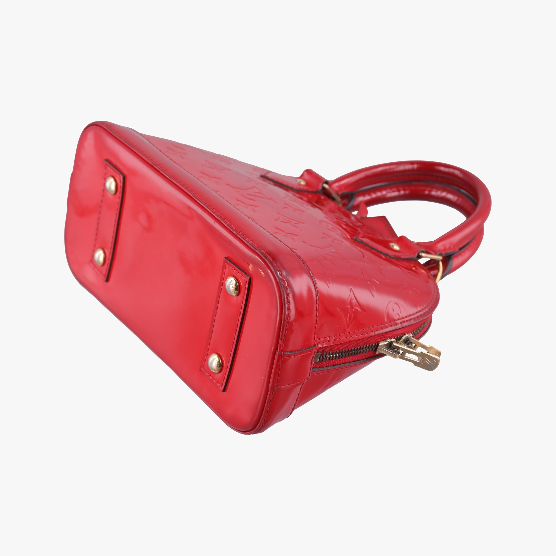 Pre-owned Louis Vuitton Alma BB CERISE Vernis M90174 shoulderbag | stylenewstar