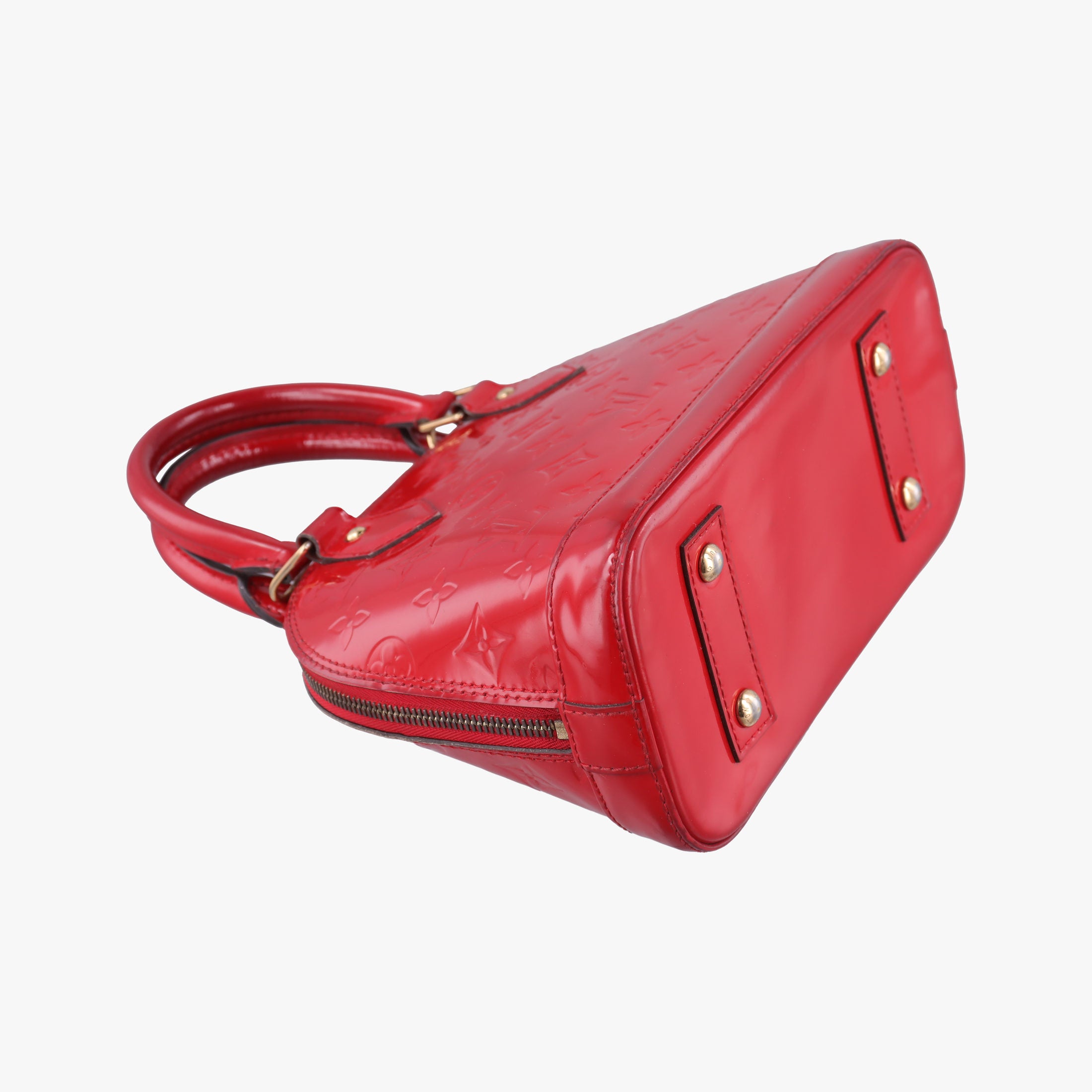 Pre-owned Louis Vuitton Alma BB CERISE Vernis M90174 shoulderbag | stylenewstar