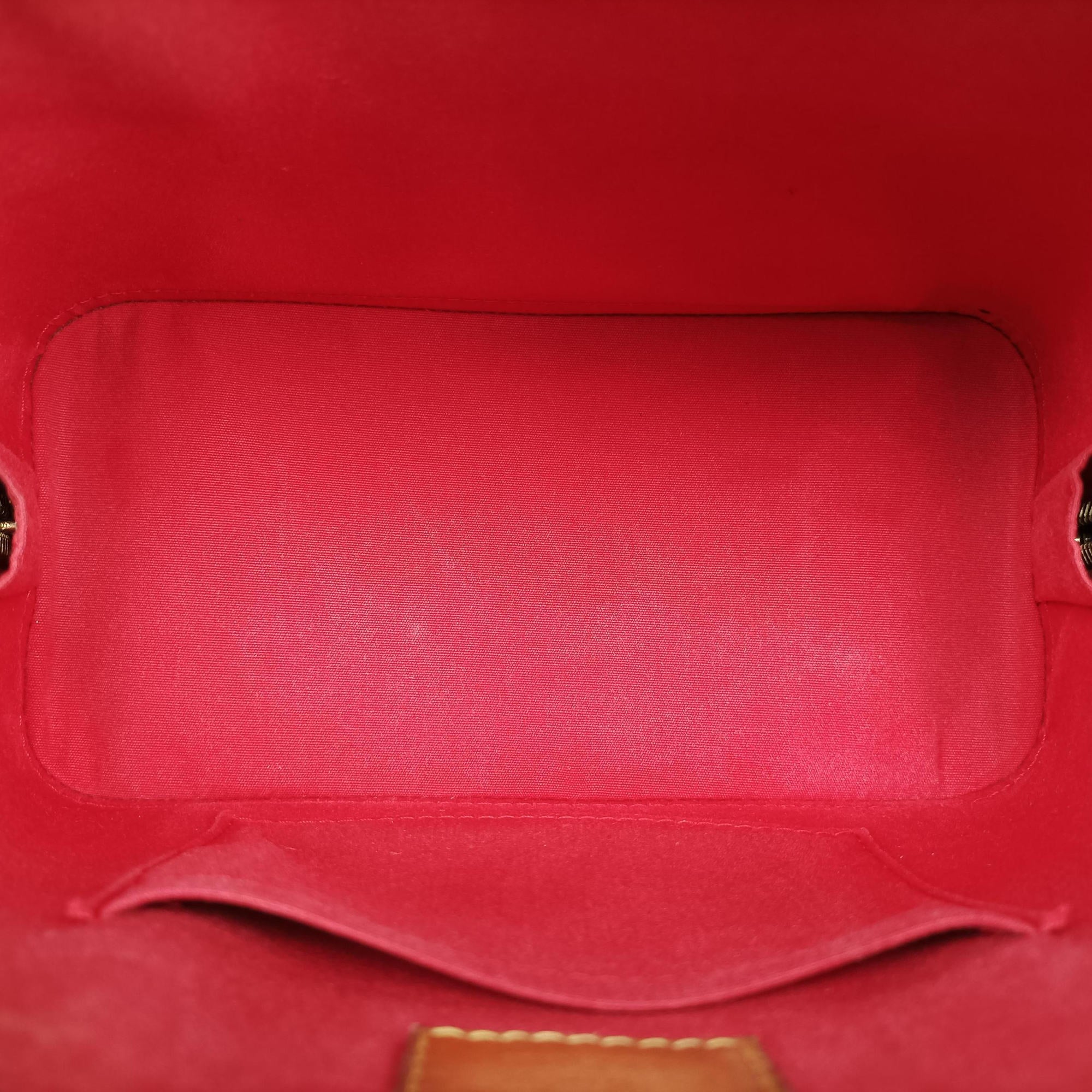 Pre-owned Louis Vuitton Alma BB CERISE Vernis M90174 shoulderbag | stylenewstar