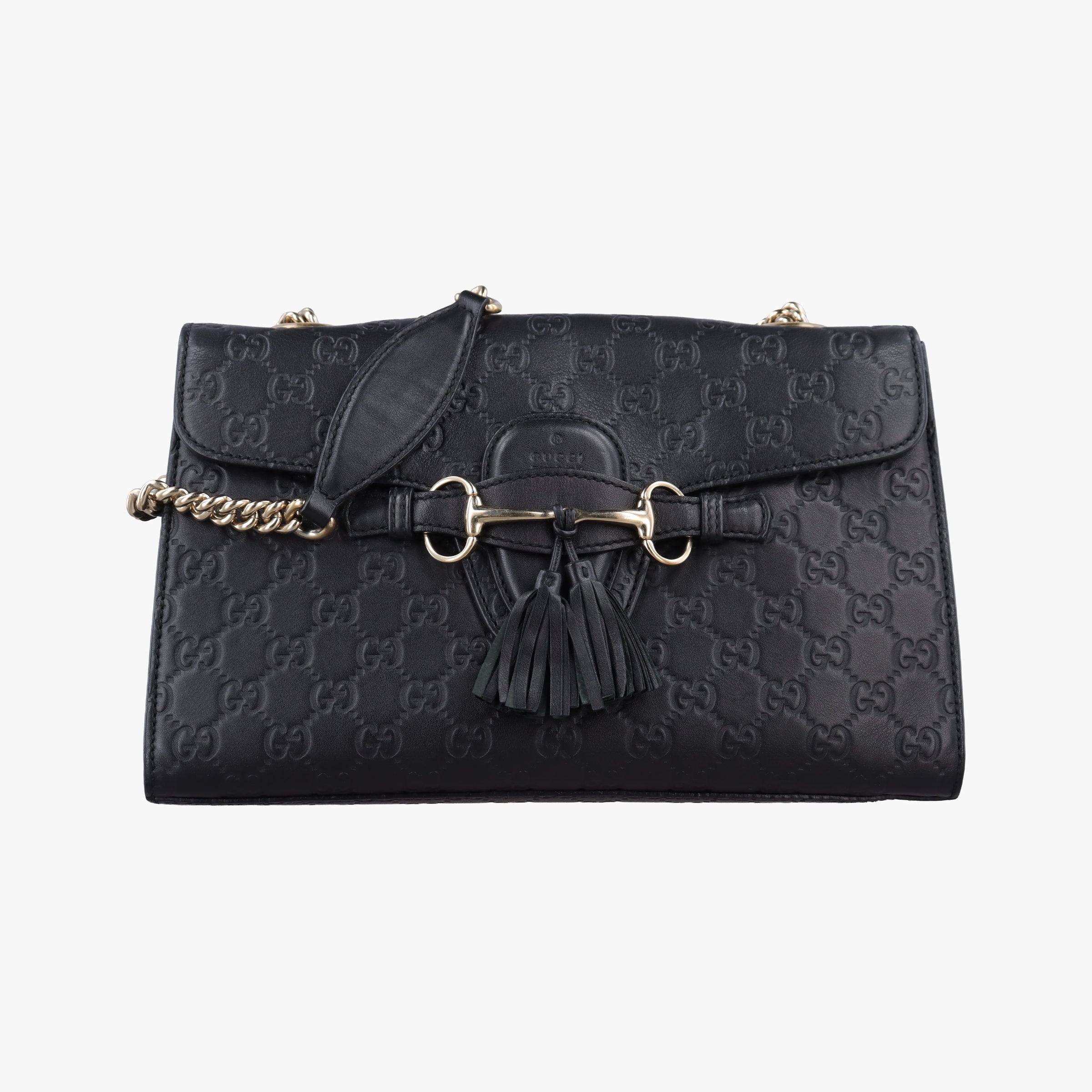 Secondhand Gucci Emily Black Leather 295402 shoulderbag | stylenewstar