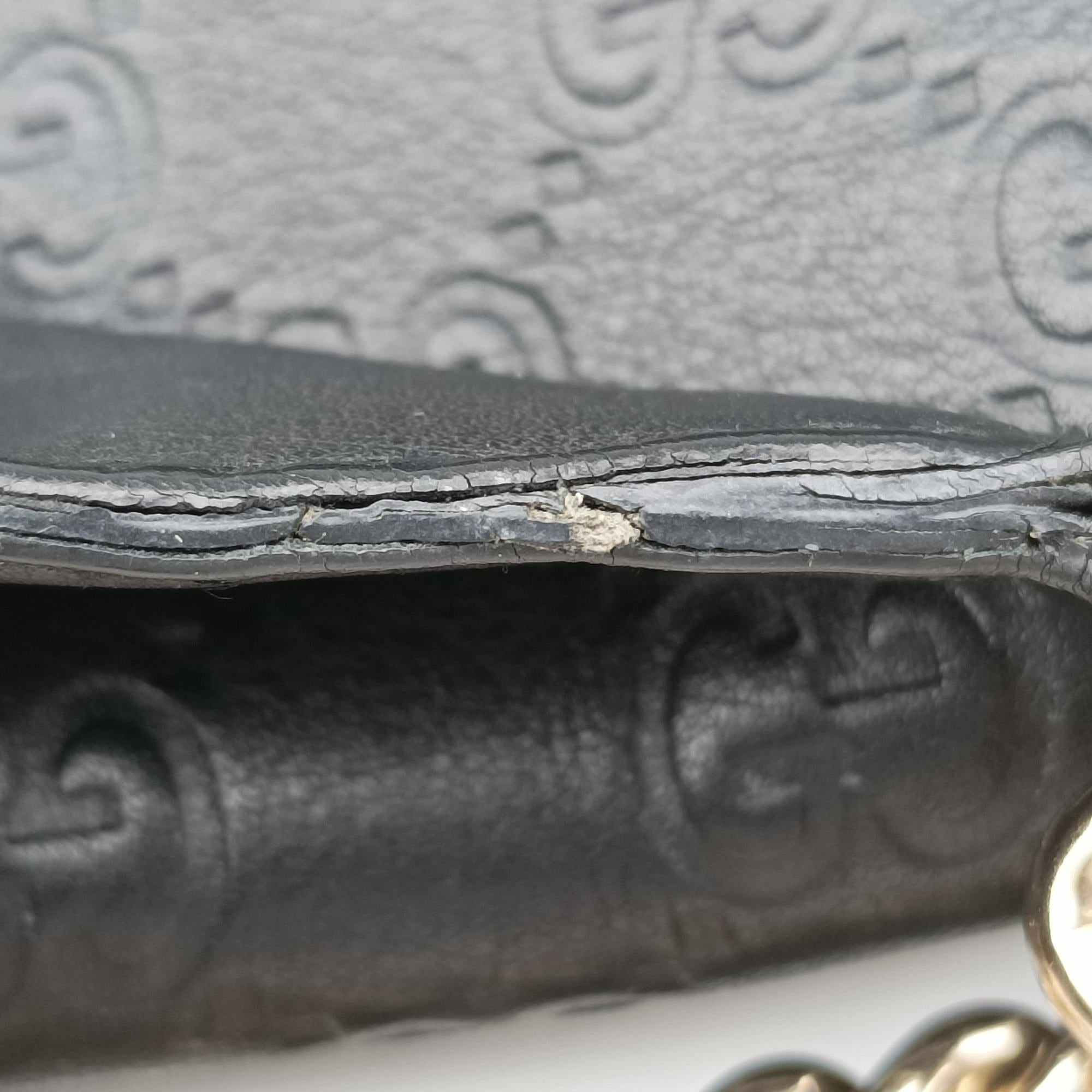 Secondhand Gucci Emily Black Leather 295402 shoulderbag | stylenewstar