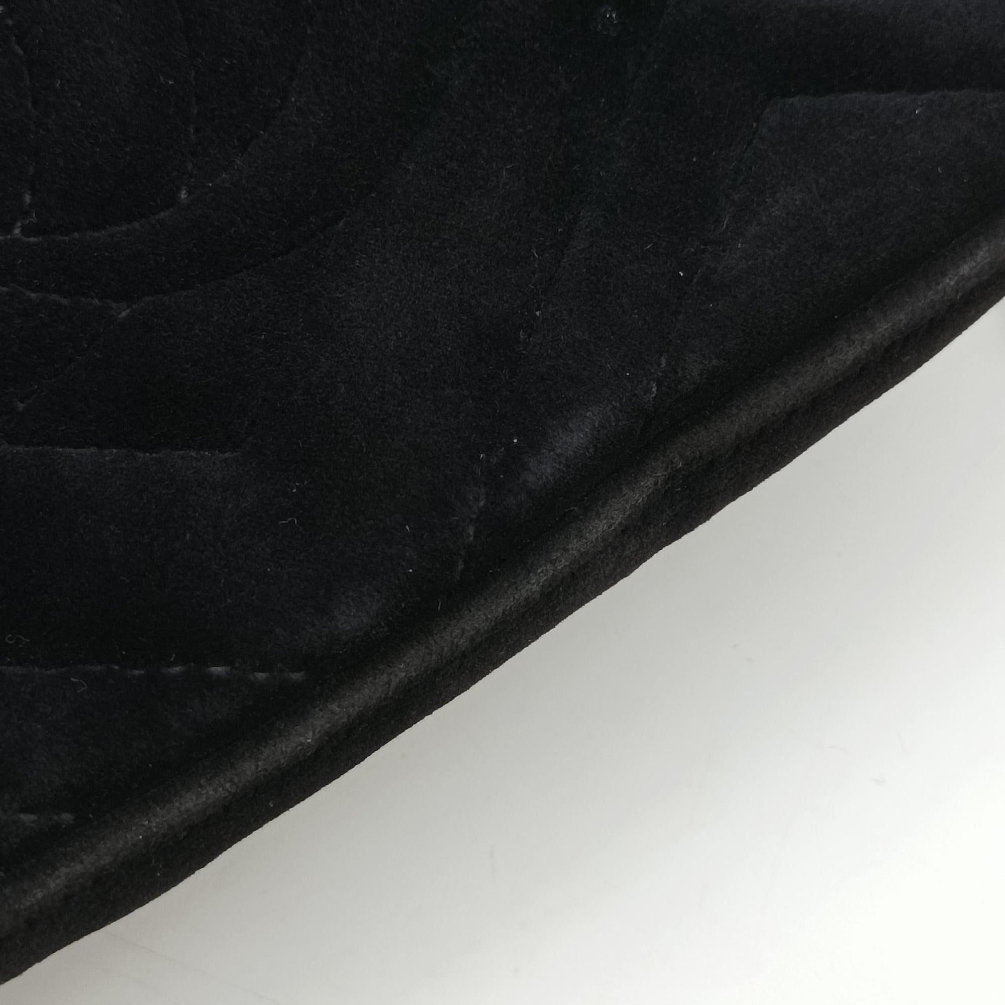 Pre-owned Gucci GG Marmont Black×Multicolour velour 447632 shoulderbag | stylenewstar