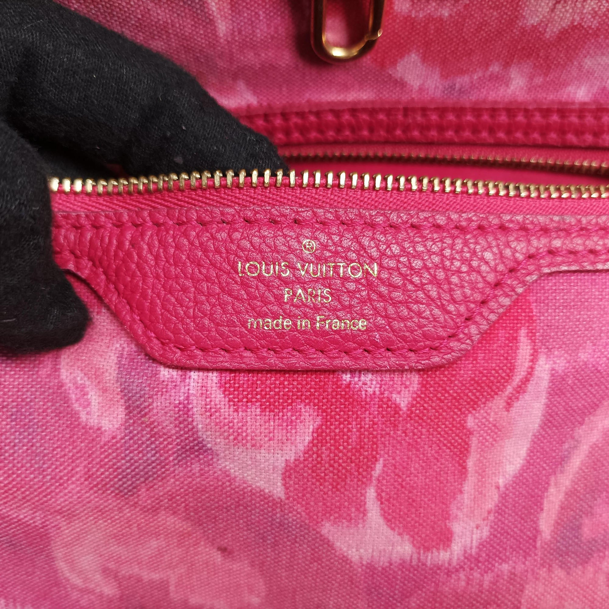 Pre-owned Louis Vuitton Neverfull GM Ikat Flower brown×ROSE INDIEN Monogram Canvas M40876 handbag | stylenewstar