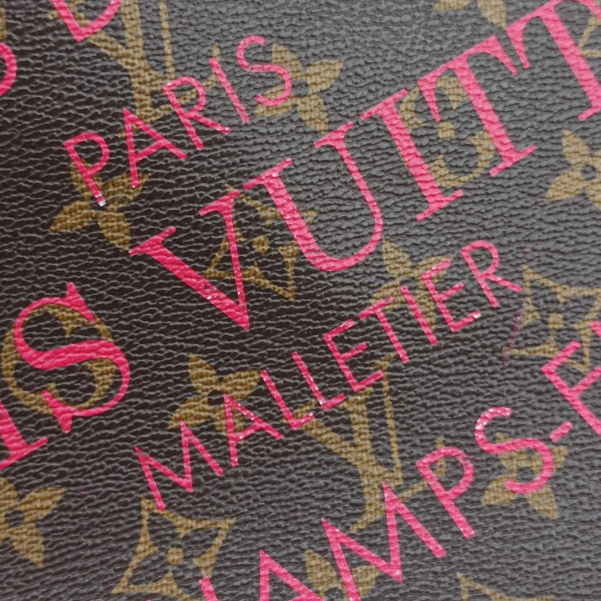 Pre-owned Louis Vuitton Neverfull GM Ikat Flower brown×ROSE INDIEN Monogram Canvas M40876 handbag | stylenewstar