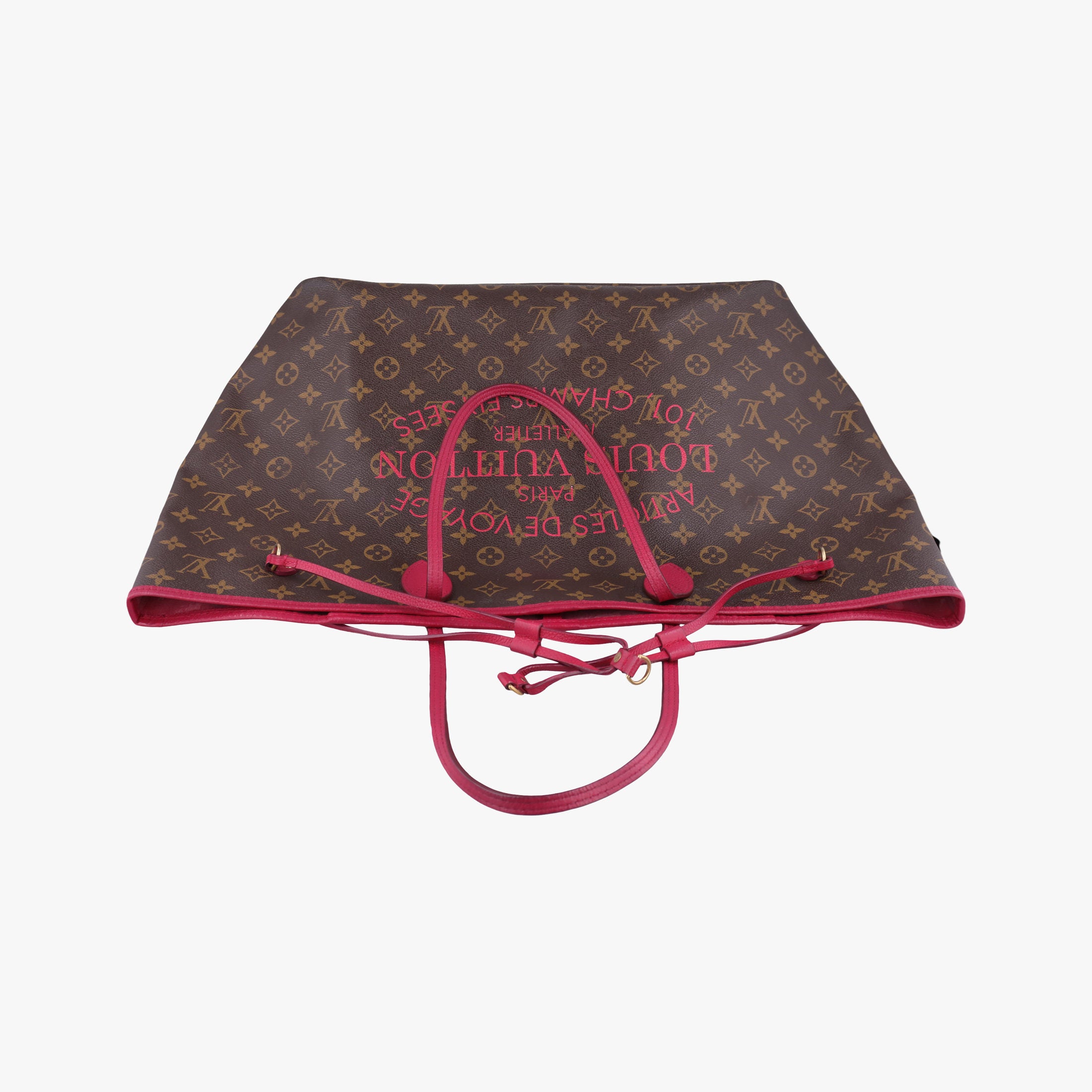 Pre-owned Louis Vuitton Neverfull GM Ikat Flower brown×ROSE INDIEN Monogram Canvas M40876 handbag | stylenewstar