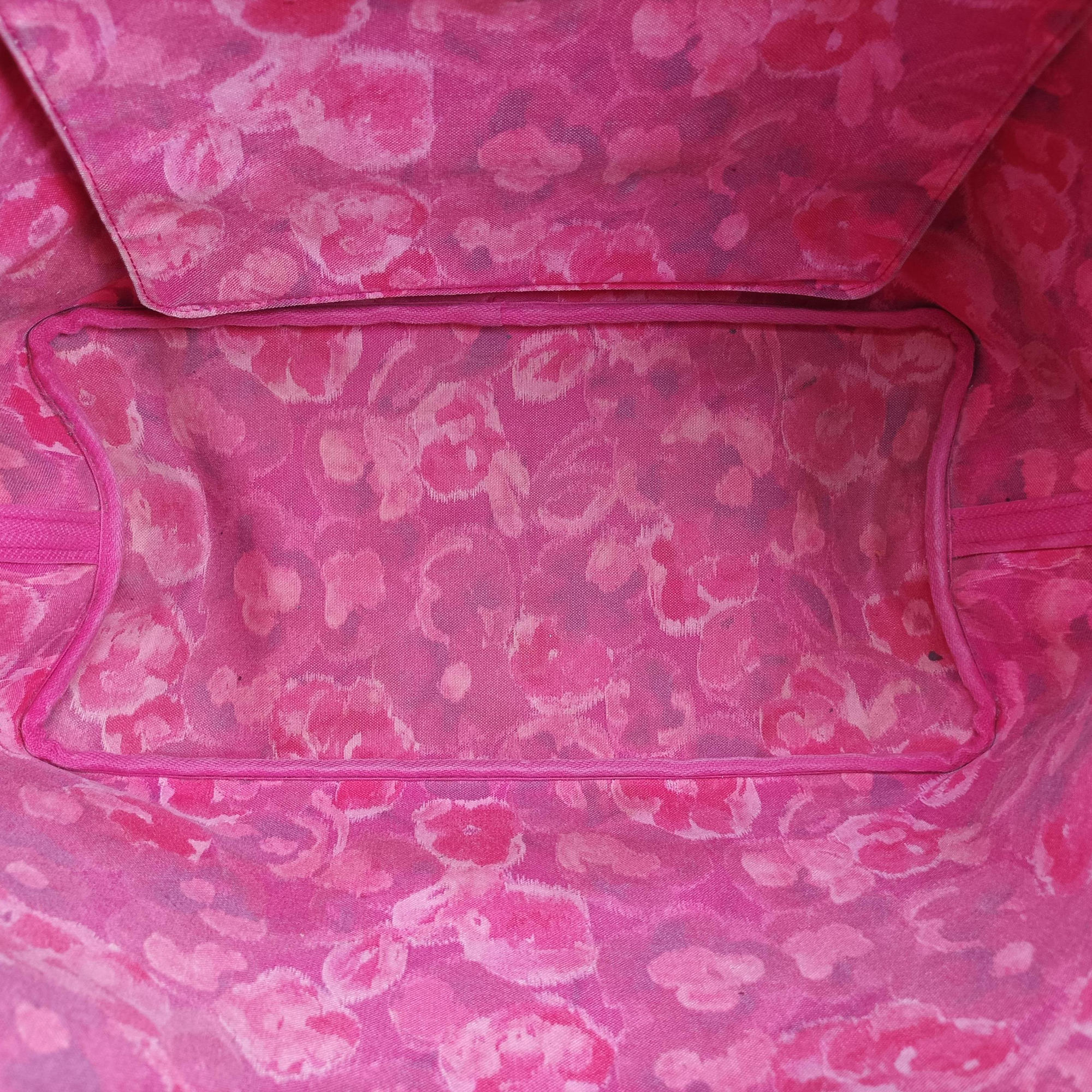Pre-owned Louis Vuitton Neverfull GM Ikat Flower brown×ROSE INDIEN Monogram Canvas M40876 handbag | stylenewstar