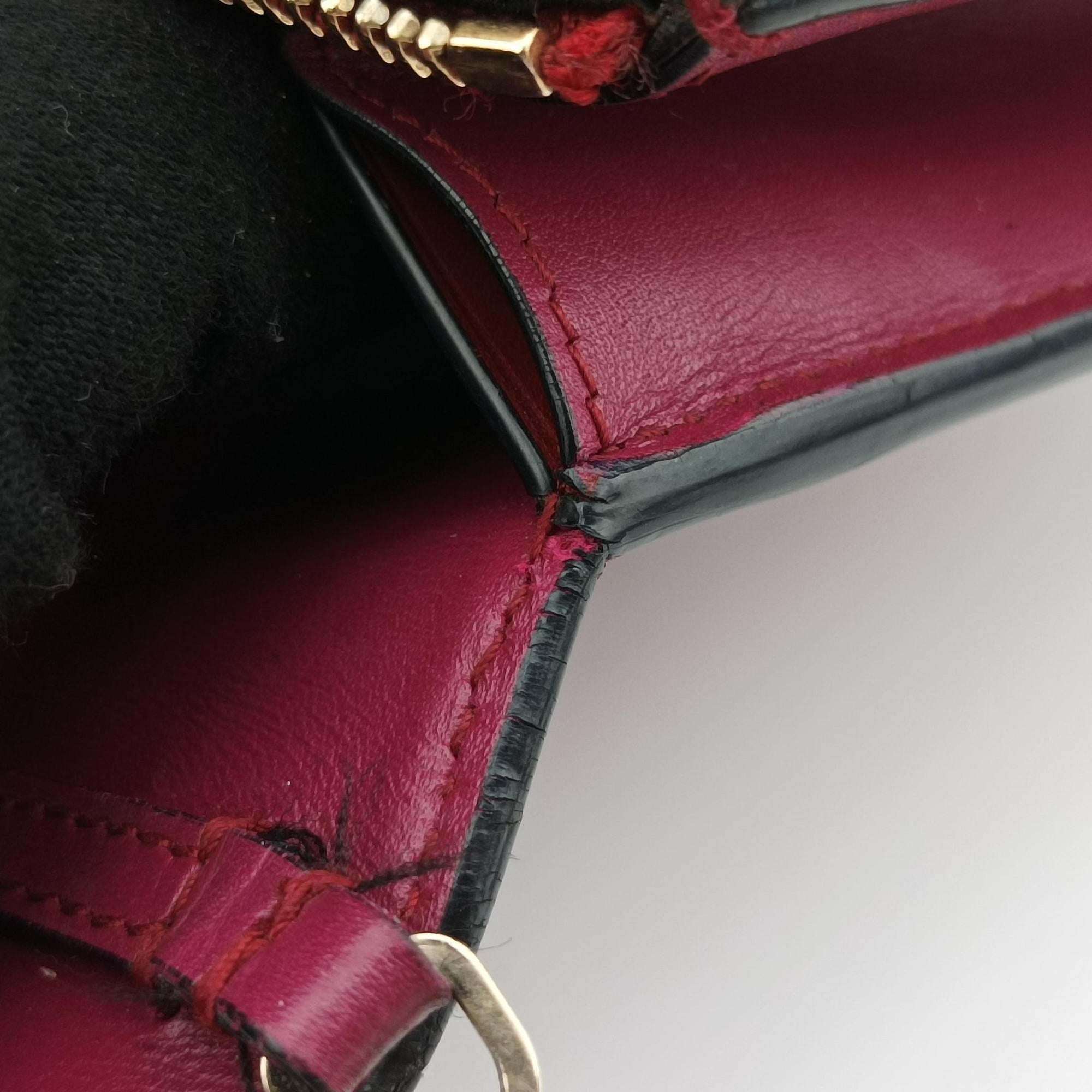 Pre-owned Bvlgari SERPENTI FOREVER Rose Leather  shoulderbag | stylenewstar
