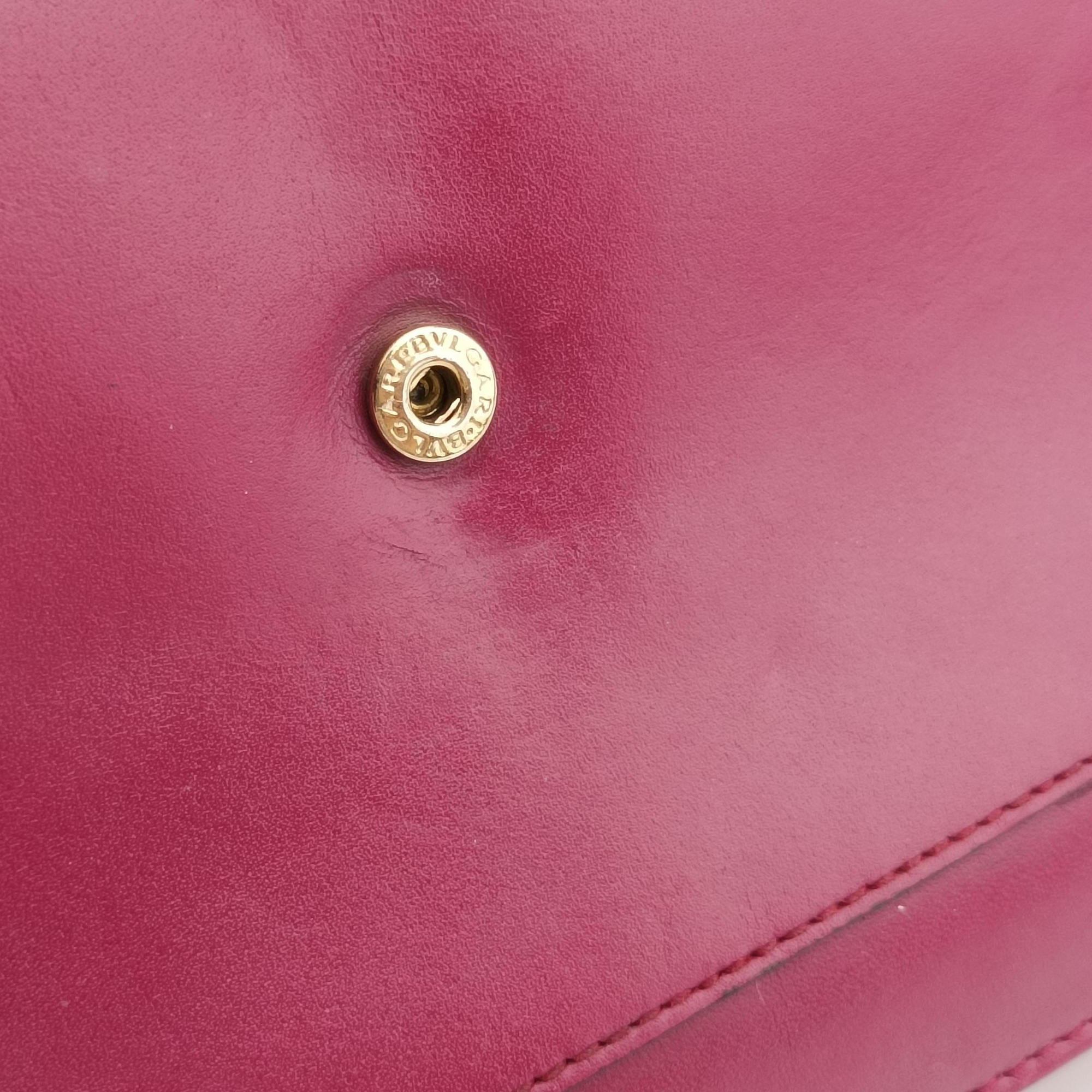 Pre-owned Bvlgari SERPENTI FOREVER Rose Leather  shoulderbag | stylenewstar