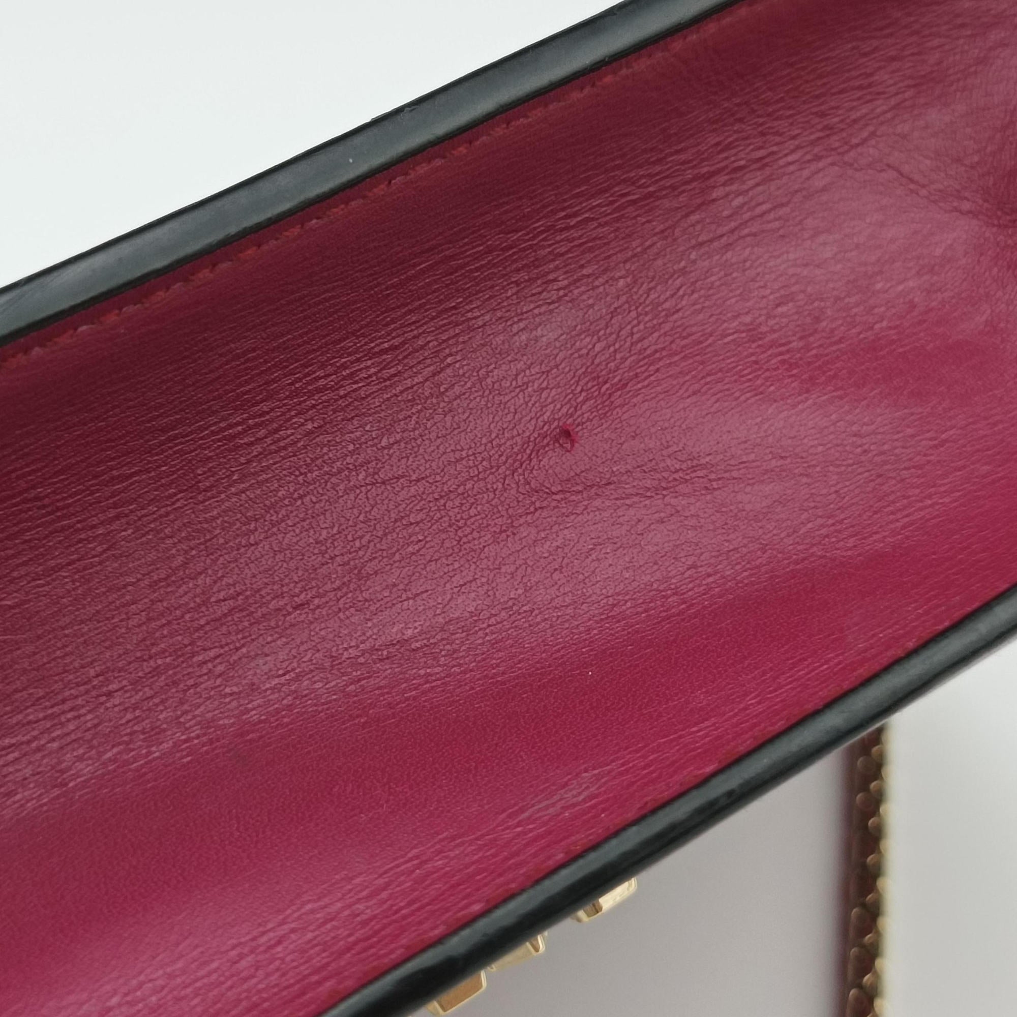 Pre-owned Bvlgari SERPENTI FOREVER Rose Leather  shoulderbag | stylenewstar