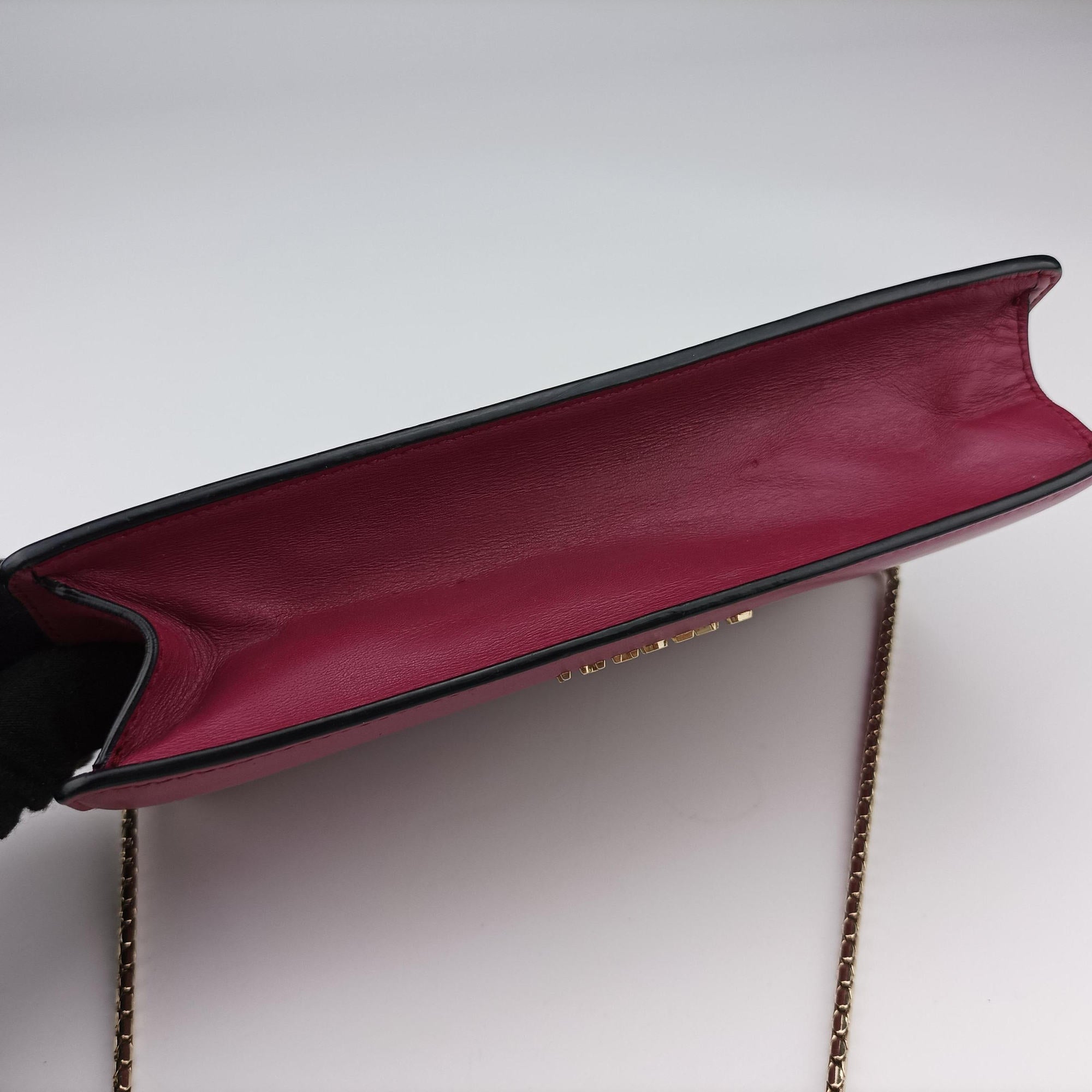 Pre-owned Bvlgari SERPENTI FOREVER Rose Leather  shoulderbag | stylenewstar