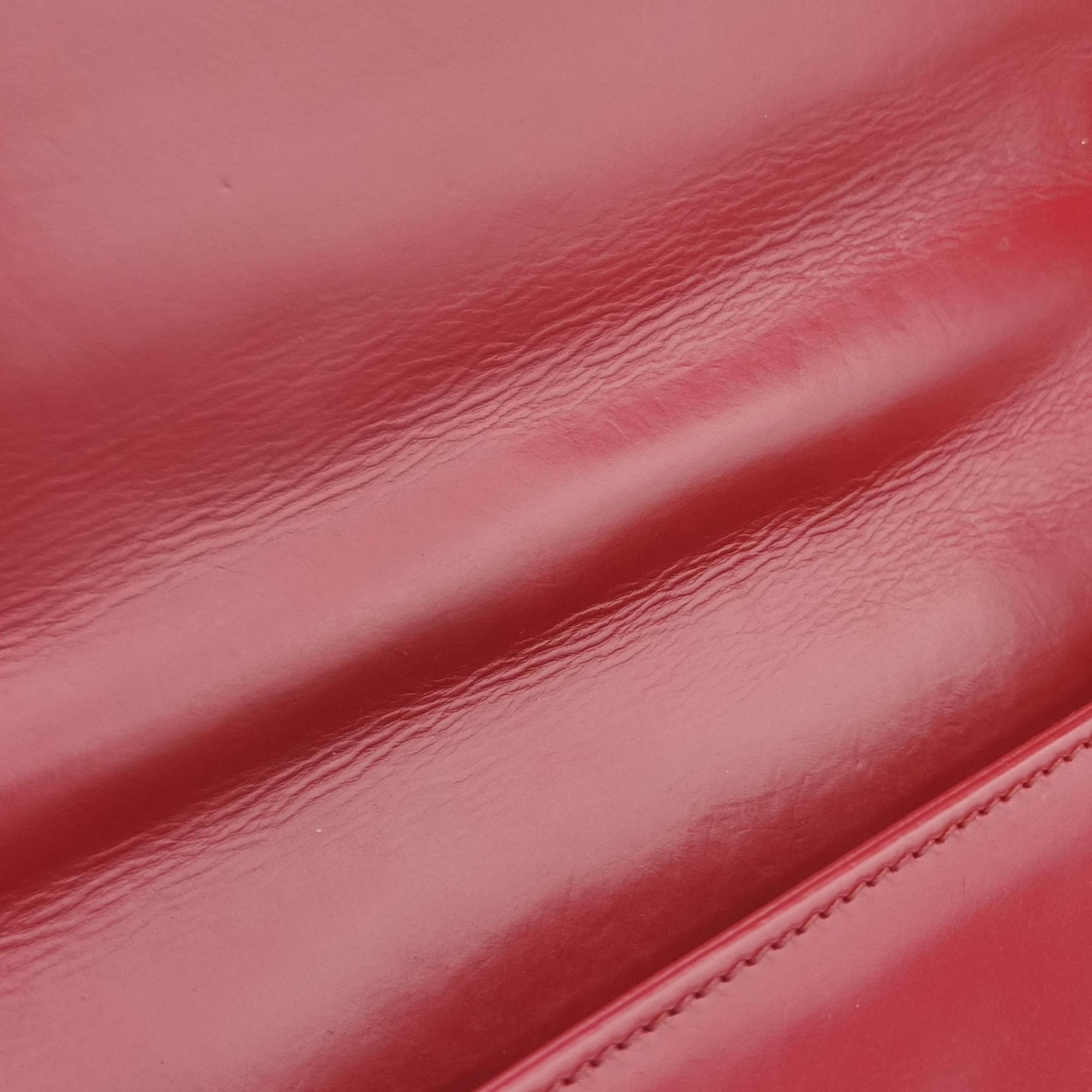 Pre-owned Chanel BOY CHANEL Red Leather A66713 shoulderbag | stylenewstar