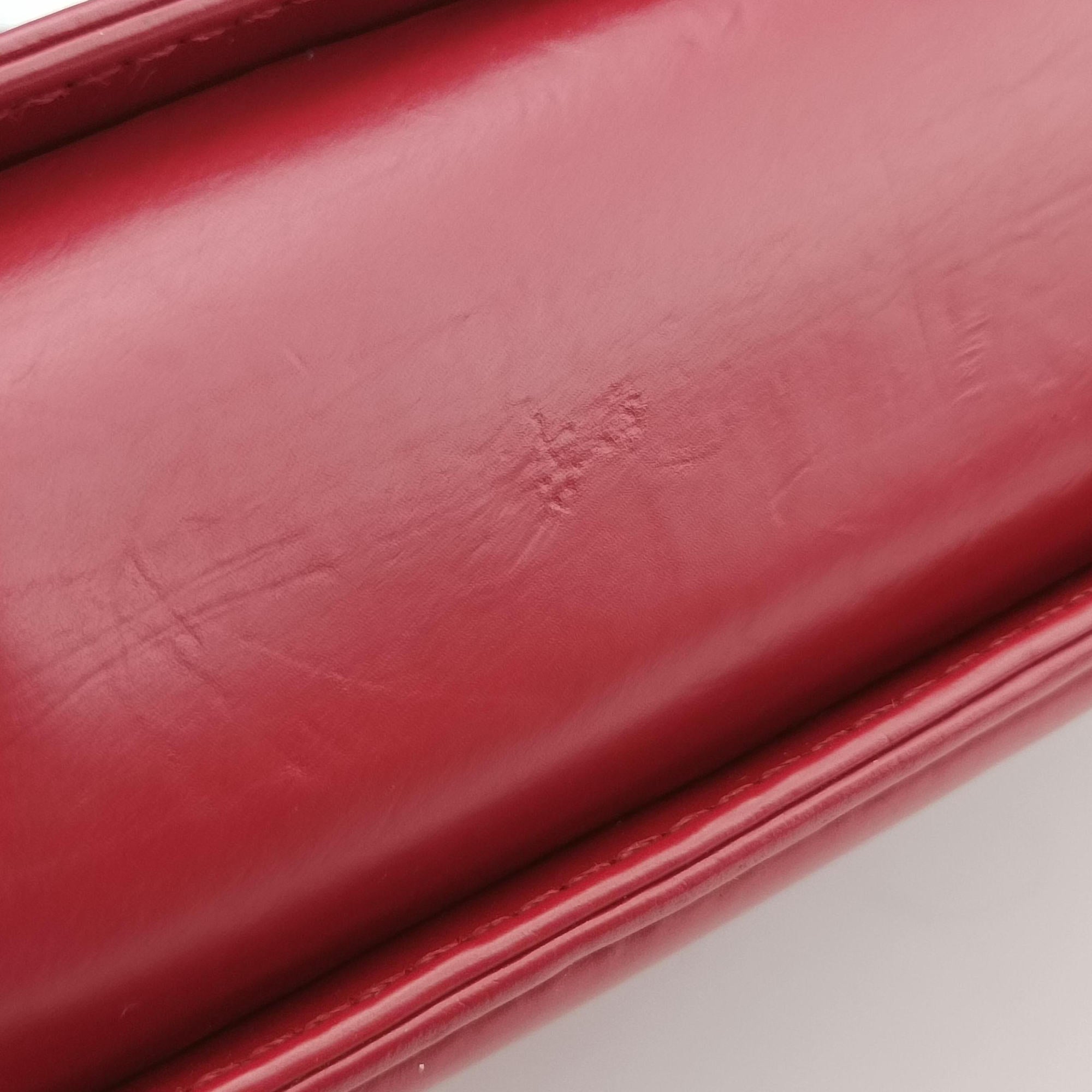 Pre-owned Chanel BOY CHANEL Red Leather A66713 shoulderbag | stylenewstar