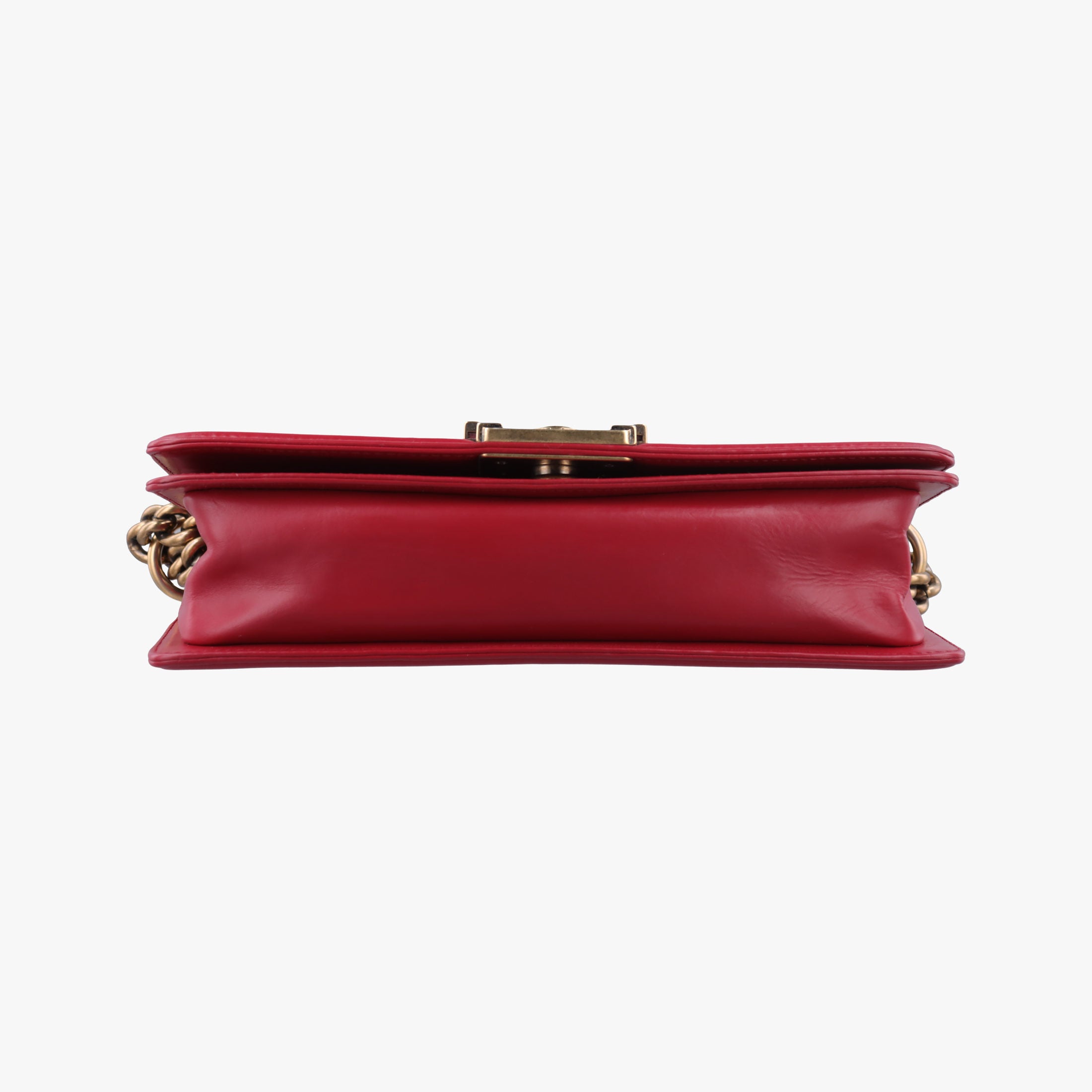 Pre-owned Chanel BOY CHANEL Red Leather A66713 shoulderbag | stylenewstar