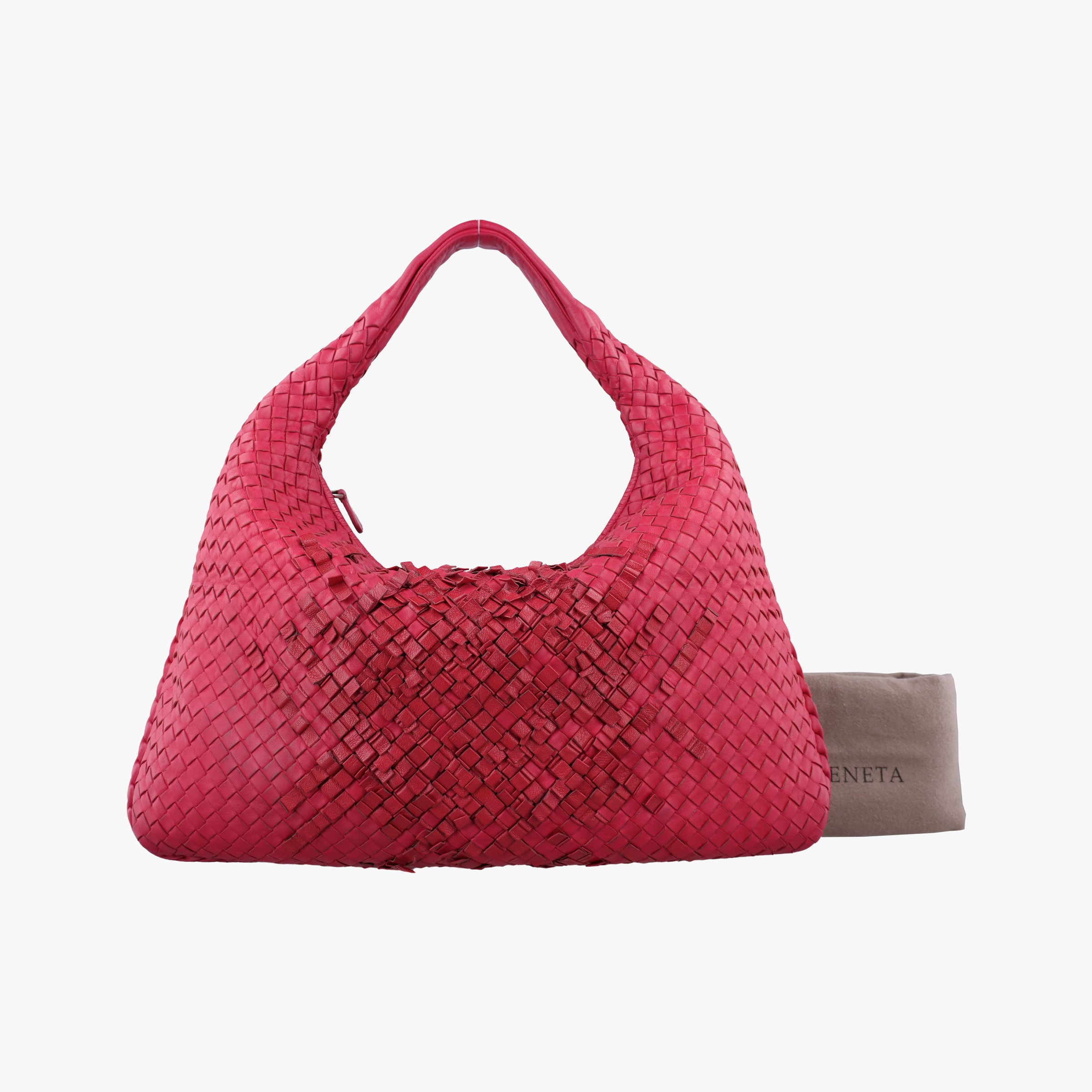 Vintage Bottega Veneta Intrecciato Rose lambskin 226343 shoulderbag | stylenewstar