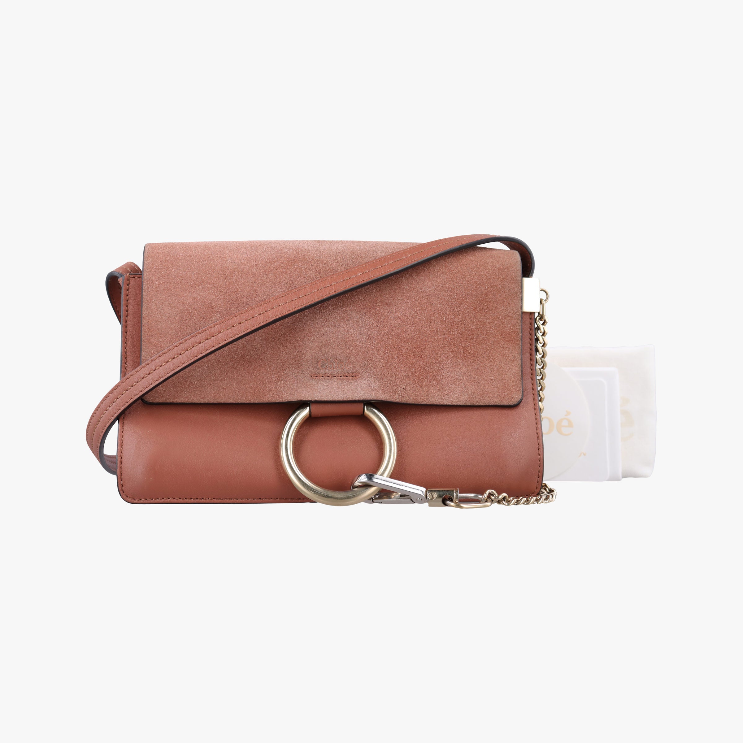 Vintage Chloe FAYE Brown Suede × leather  shoulderbag | stylenewstar