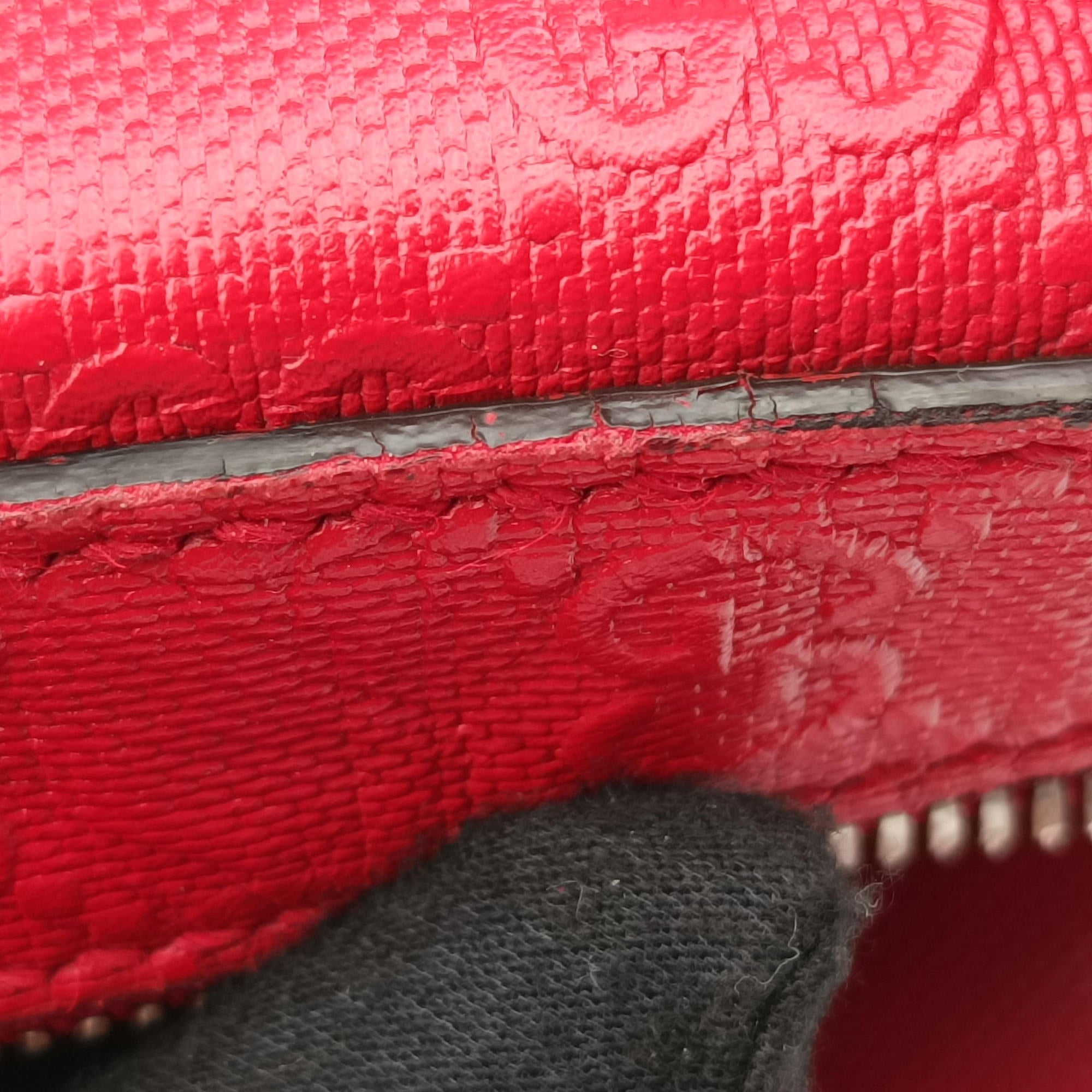 Pre-owned Gucci Bright Diamante Red Leather 354224 shoulderbag | stylenewstar