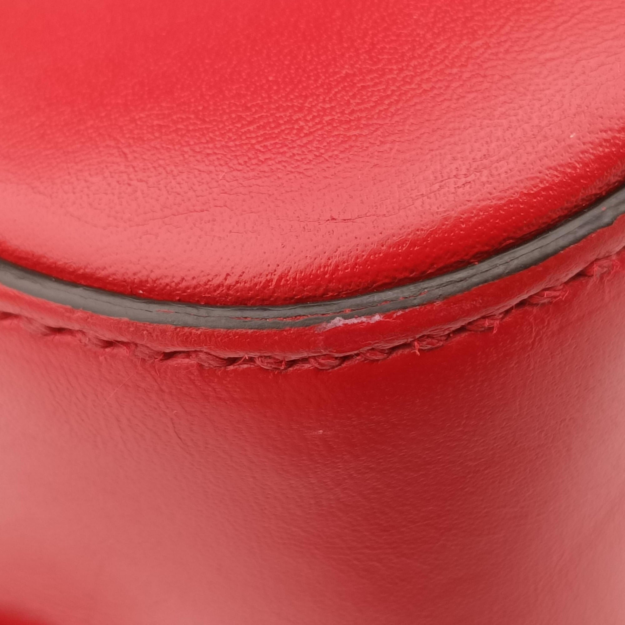 Pre-owned Gucci Bright Diamante Red Leather 354224 shoulderbag | stylenewstar