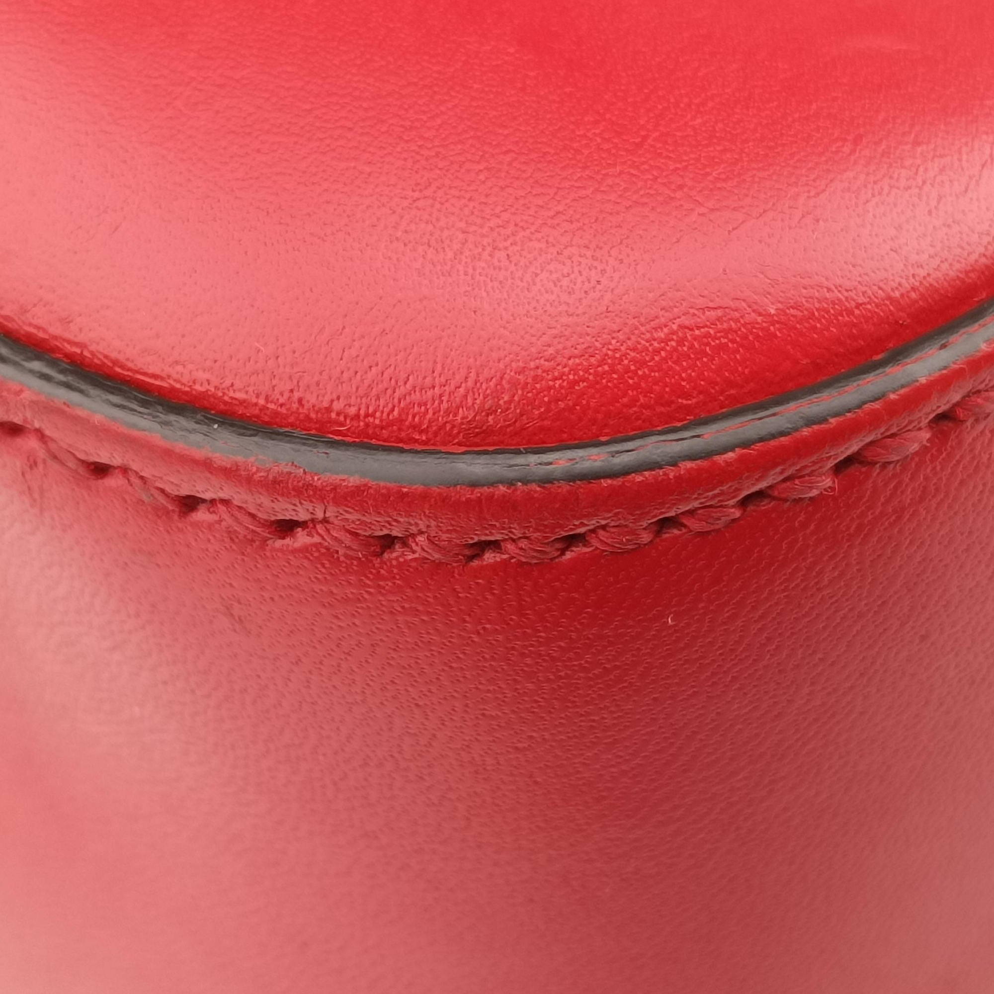 Pre-owned Gucci Bright Diamante Red Leather 354224 shoulderbag | stylenewstar