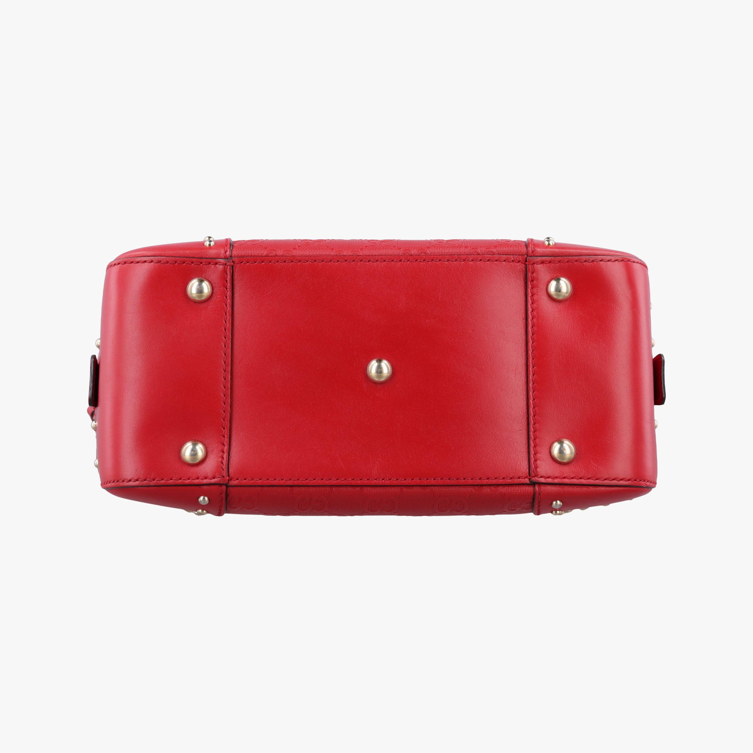 Pre-owned Gucci Bright Diamante Red Leather 354224 shoulderbag | stylenewstar