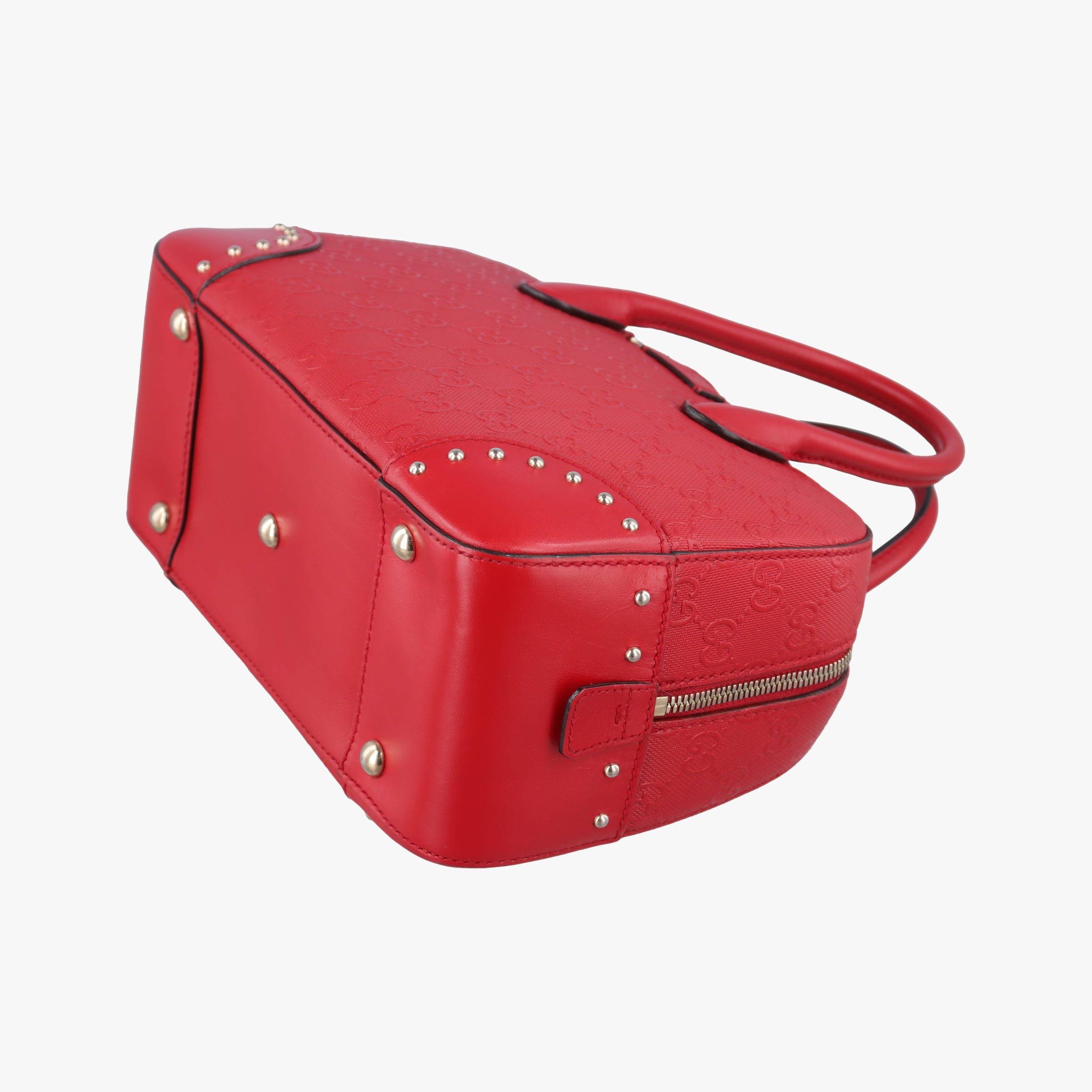 Pre-owned Gucci Bright Diamante Red Leather 354224 shoulderbag | stylenewstar