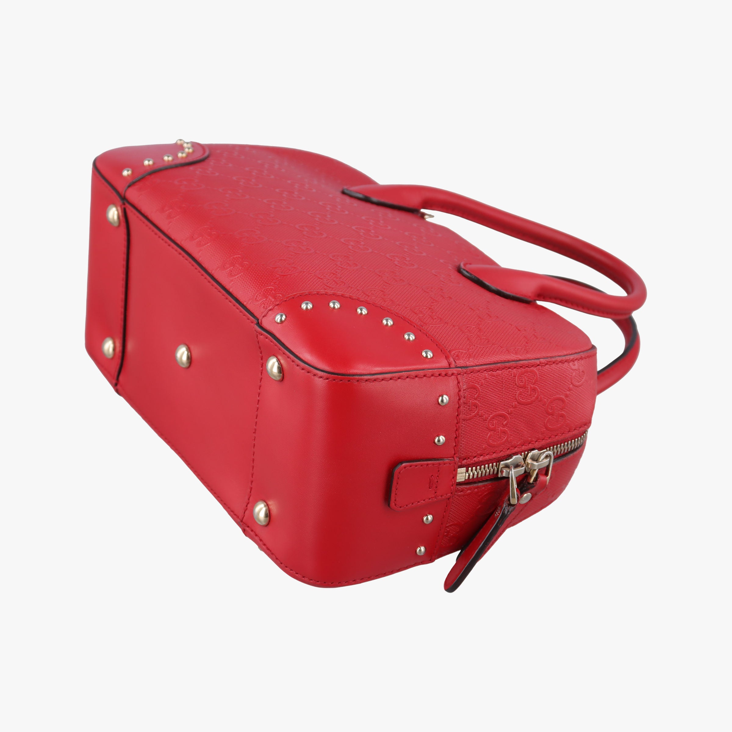 Pre-owned Gucci Bright Diamante Red Leather 354224 shoulderbag | stylenewstar