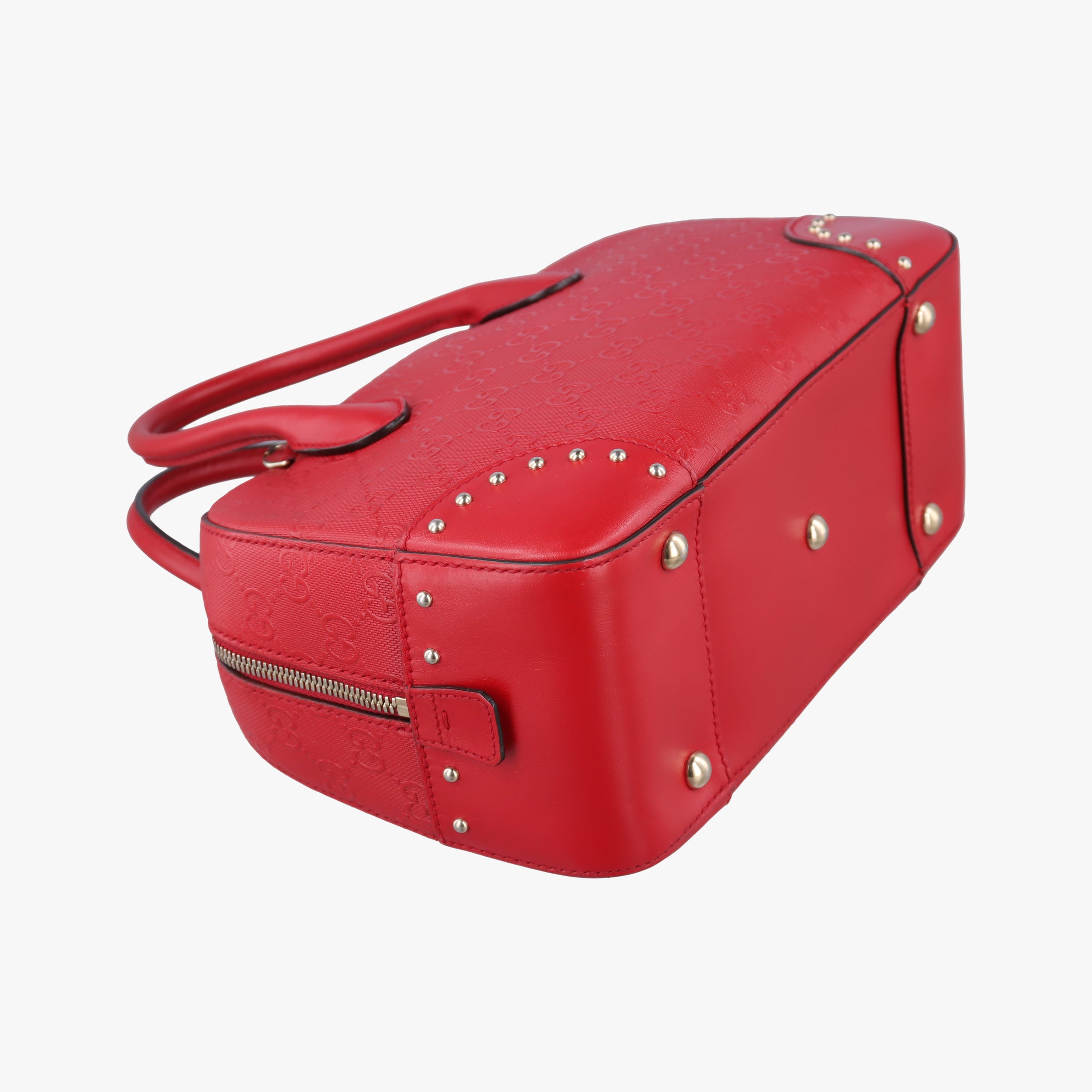Pre-owned Gucci Bright Diamante Red Leather 354224 shoulderbag | stylenewstar