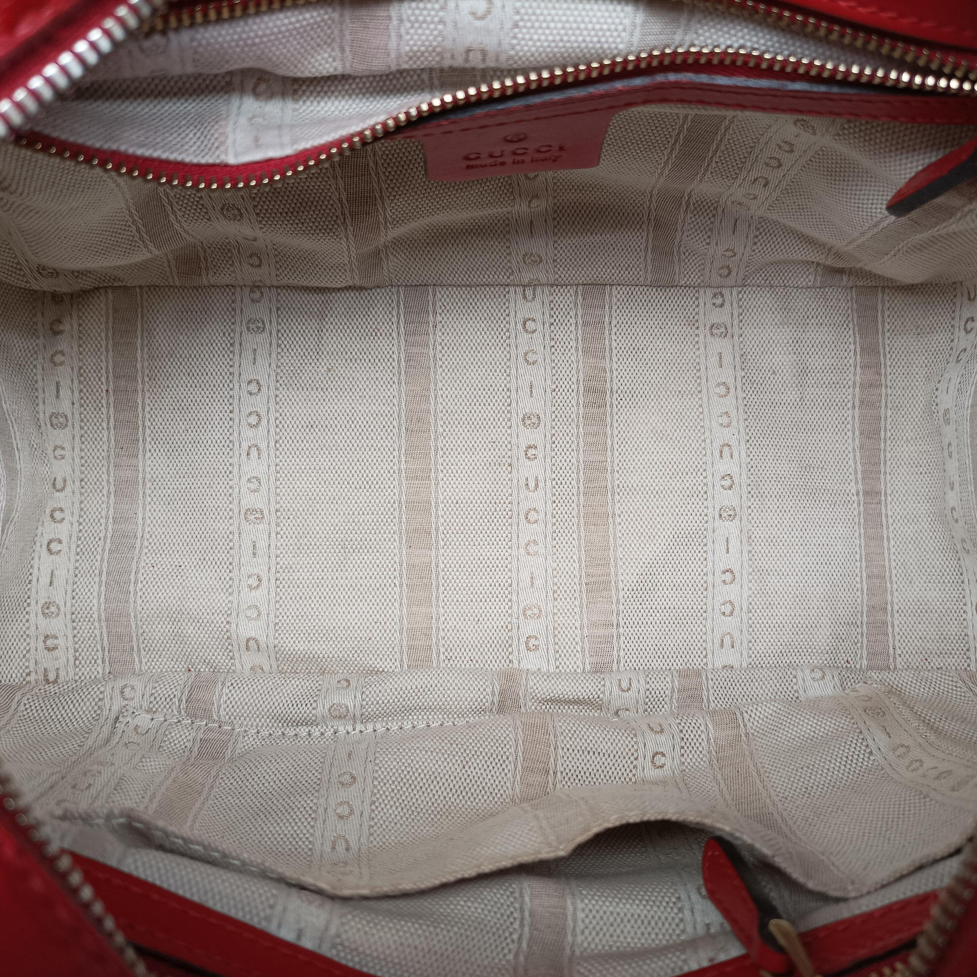 Pre-owned Gucci Bright Diamante Red Leather 354224 shoulderbag | stylenewstar