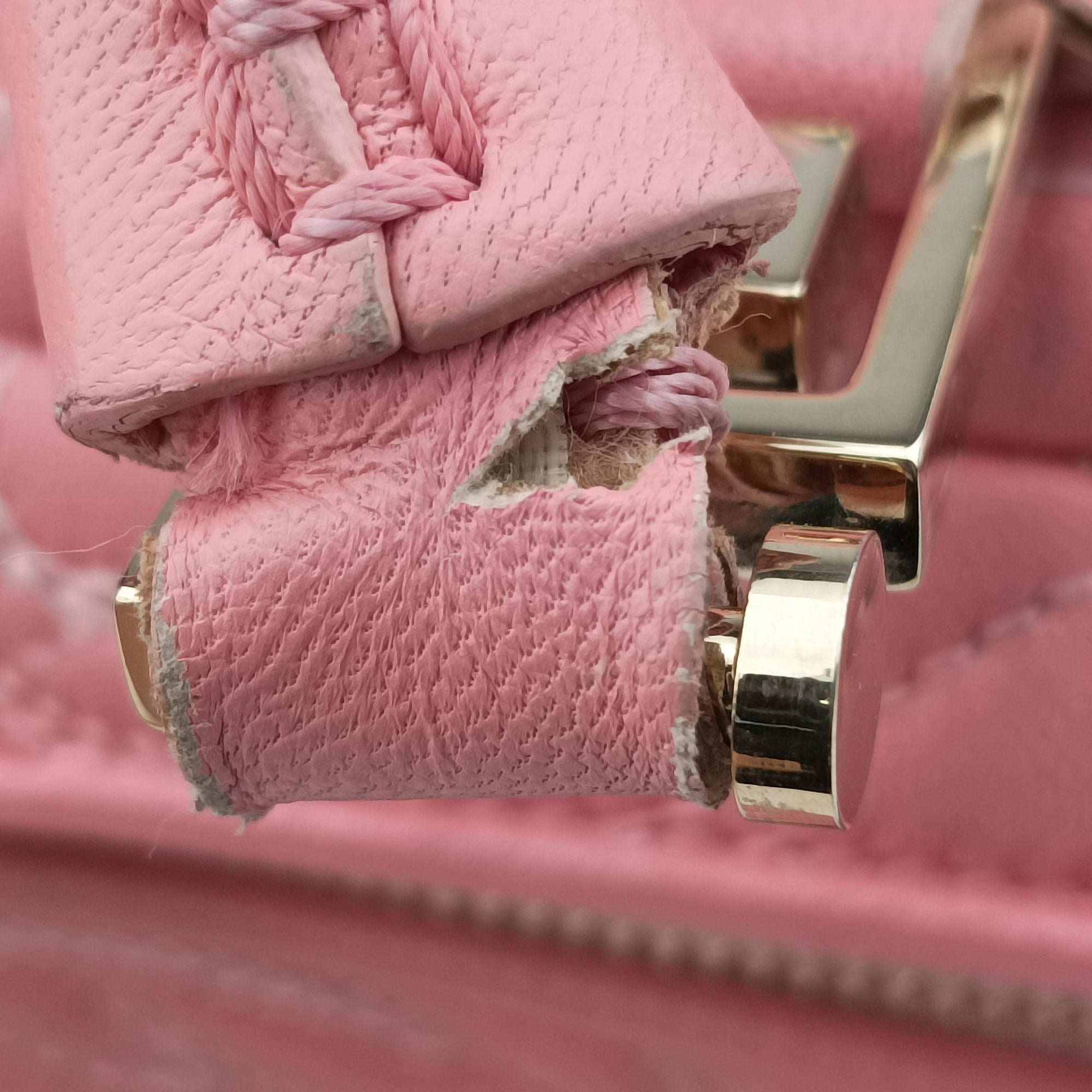 Secondhand VERSACE Medusa Vanitas Pink Leather  handbag | stylenewstar