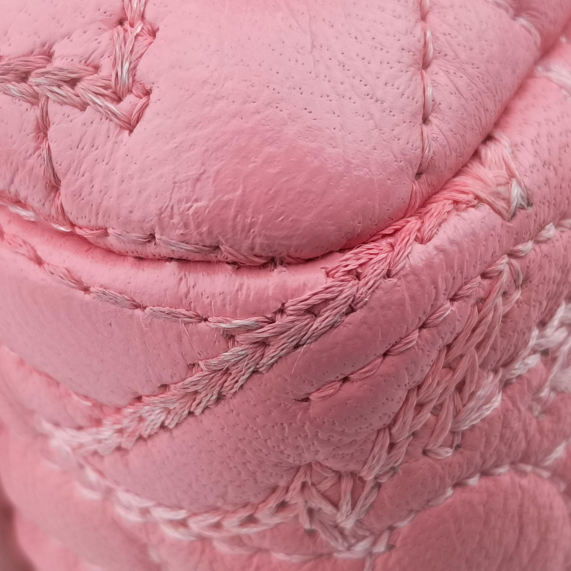 Secondhand VERSACE Medusa Vanitas Pink Leather  handbag | stylenewstar