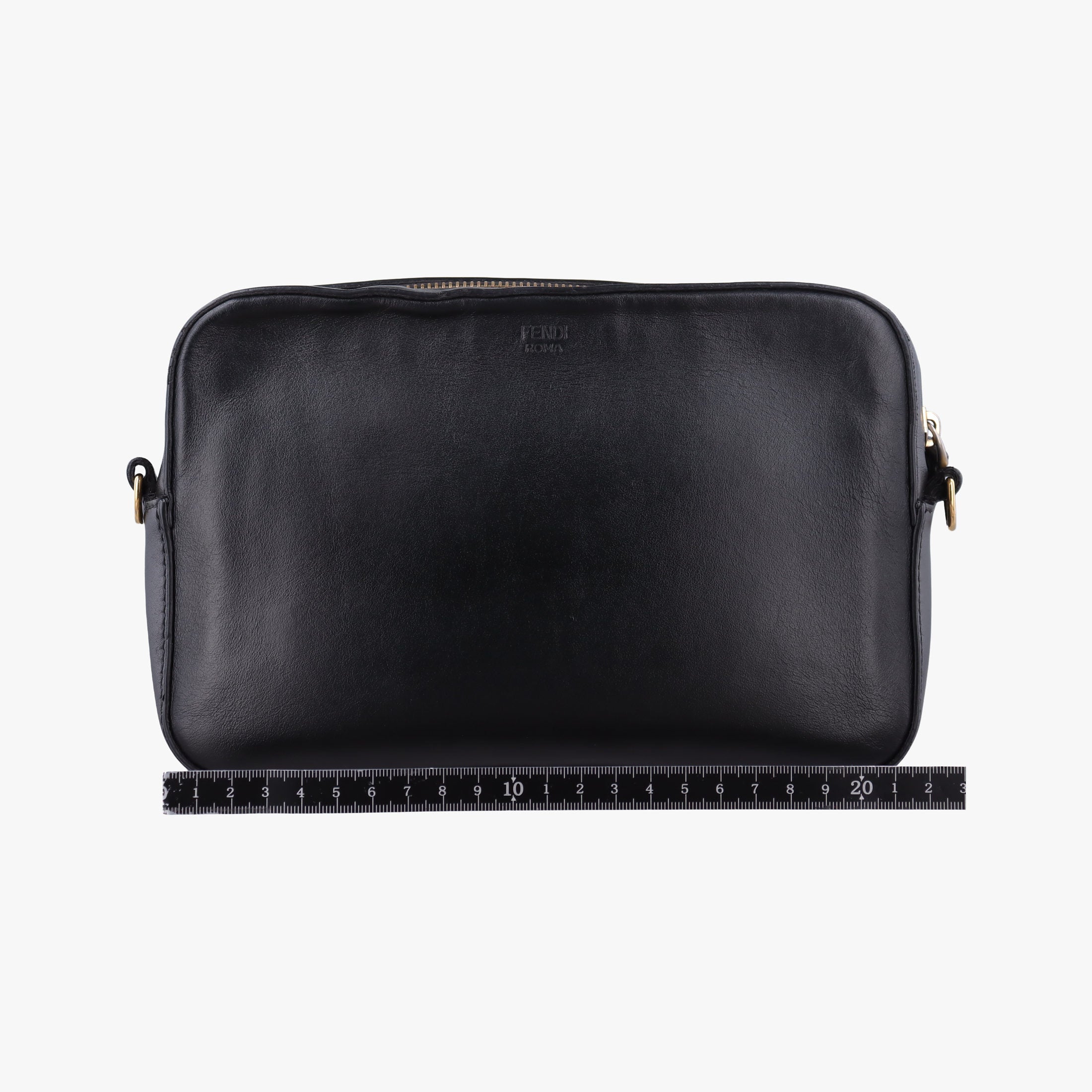 Secondhand Fendi Monster Camera case Black Leather 7M0286 shoulderbag | stylenewstar