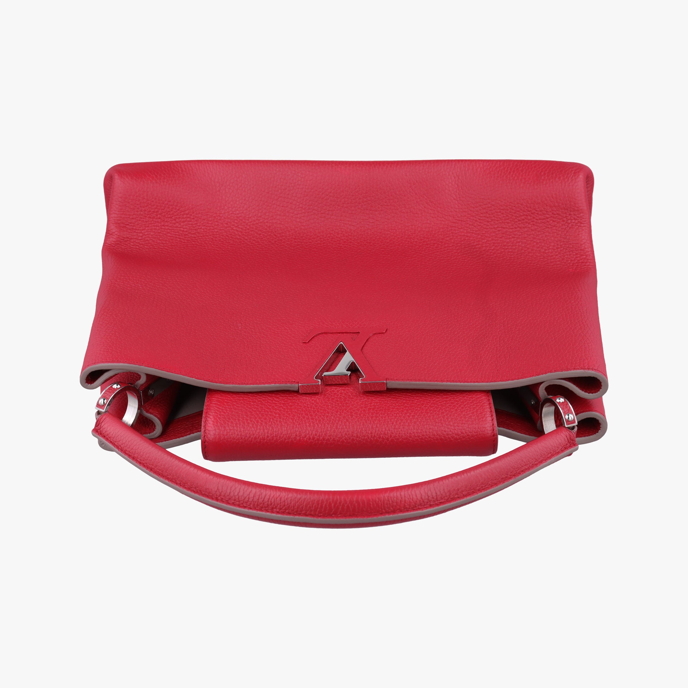 Pre-owned Louis Vuitton Capucines GM Coquelicot PARNASSEA M48871 handbag | stylenewstar
