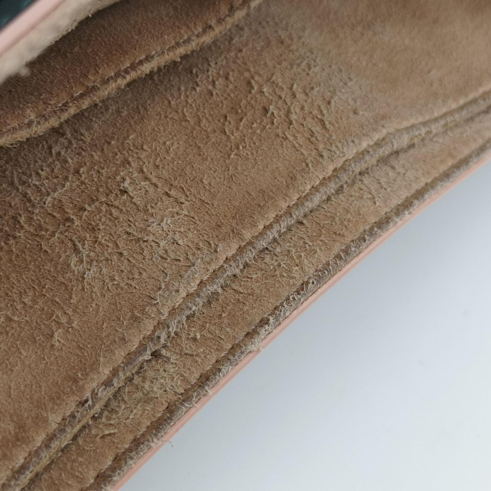 Pre-owned Fendi KAN I Green Leather 8BT283 shoulderbag | stylenewstar
