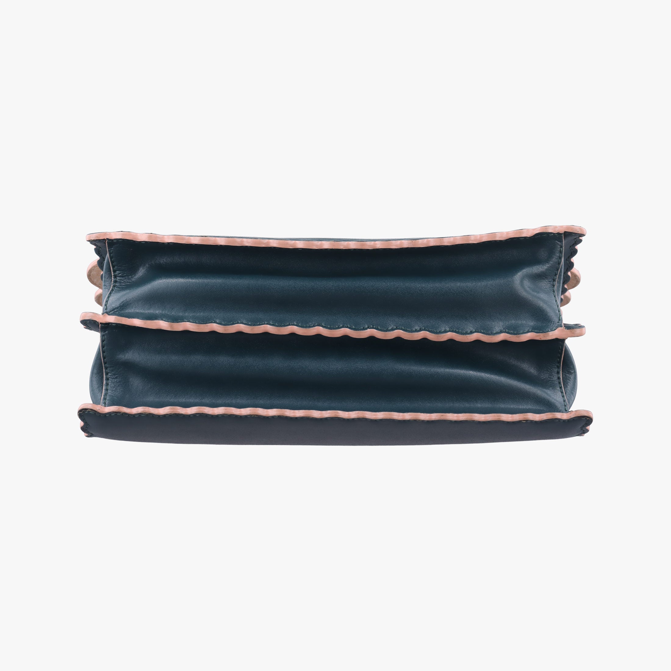 Pre-owned Fendi KAN I Green Leather 8BT283 shoulderbag | stylenewstar
