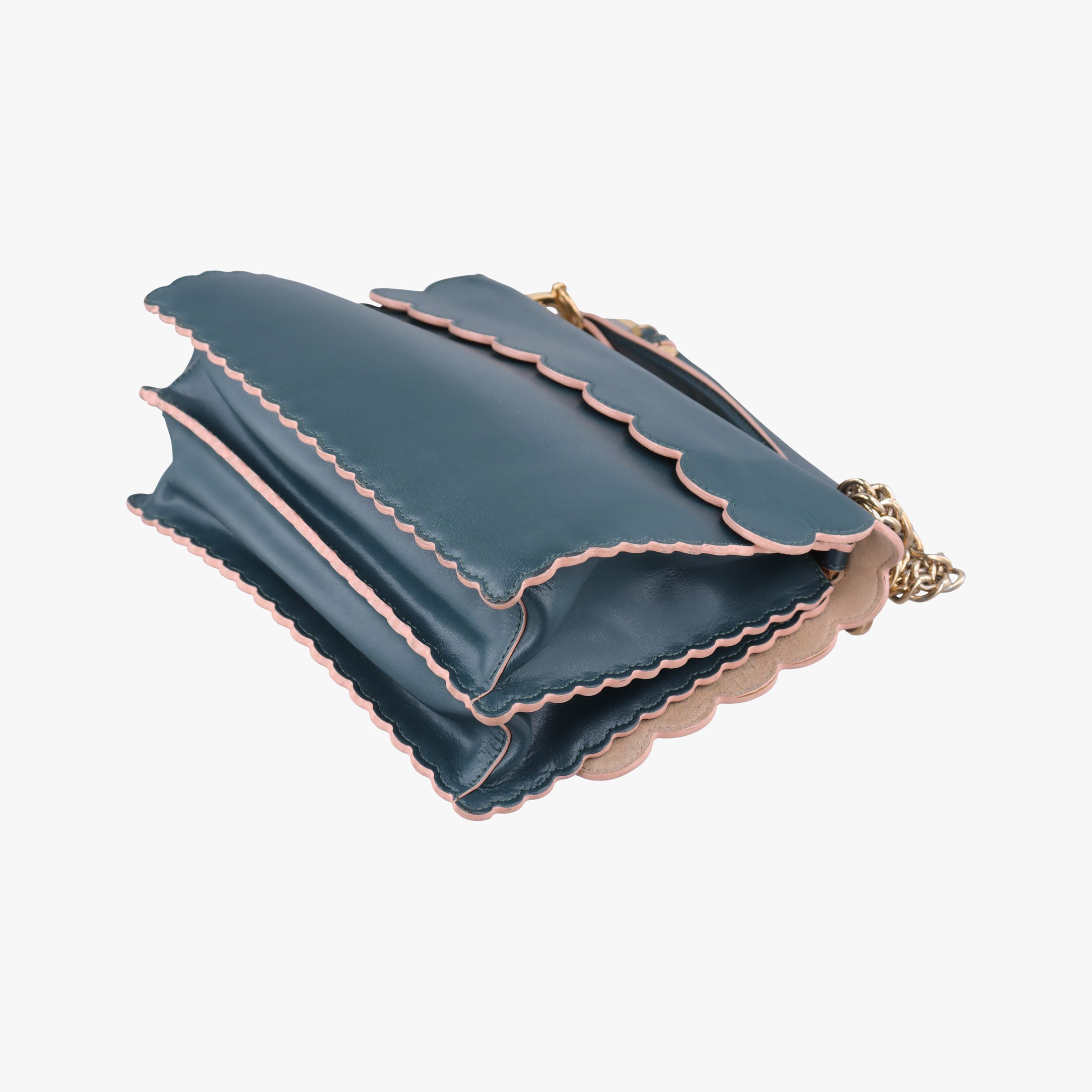 Pre-owned Fendi KAN I Green Leather 8BT283 shoulderbag | stylenewstar