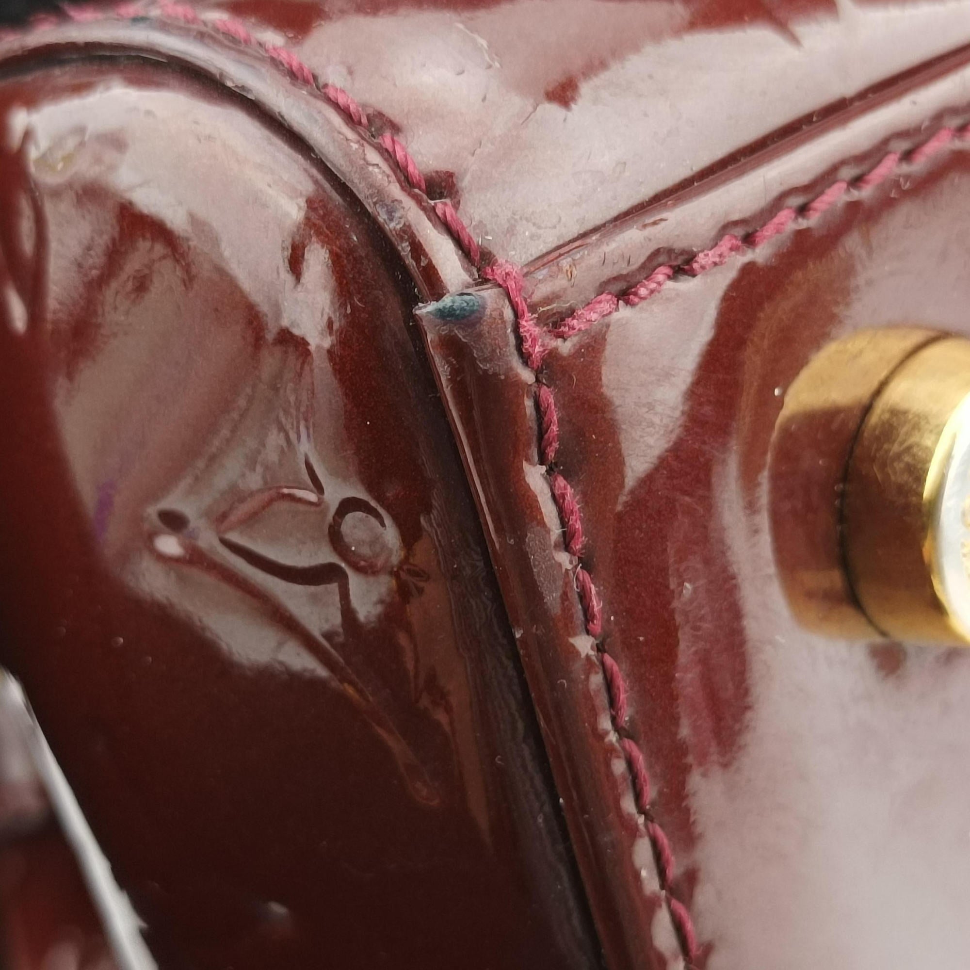 Vintage Louis Vuitton Brea MM ROUGE FAUVISTE Vernis M91690 shoulderbag | stylenewstar