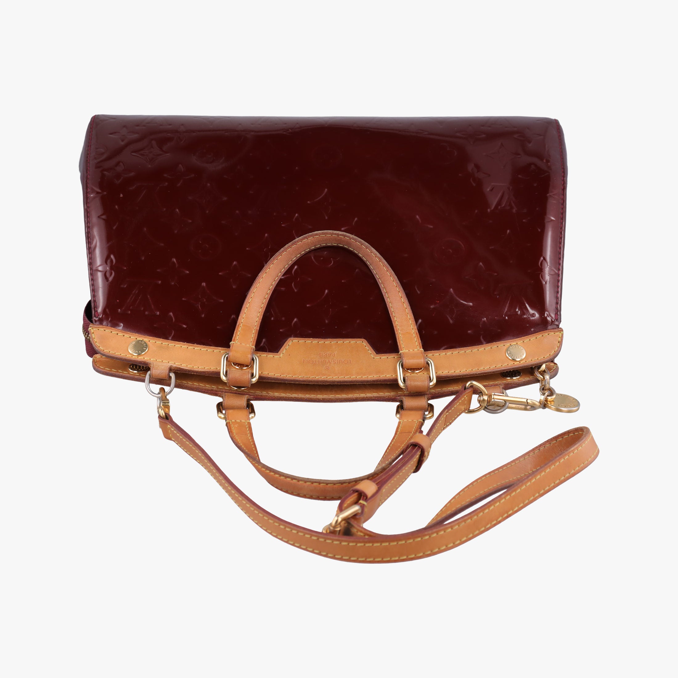 Vintage Louis Vuitton Brea MM ROUGE FAUVISTE Vernis M91690 shoulderbag | stylenewstar