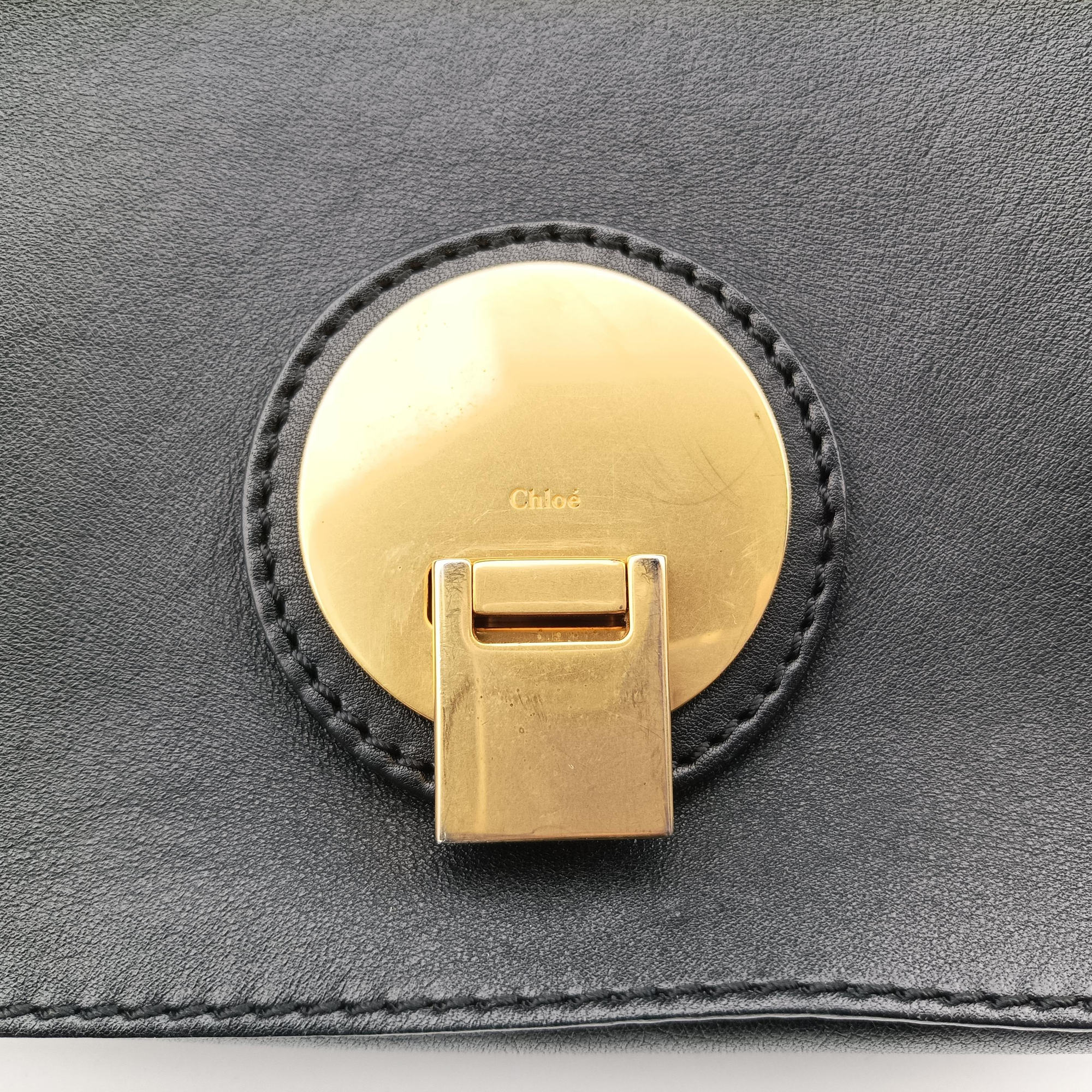 Secondhand Chloe Indy Black Leather 3S0382-H7W shoulderbag | stylenewstar
