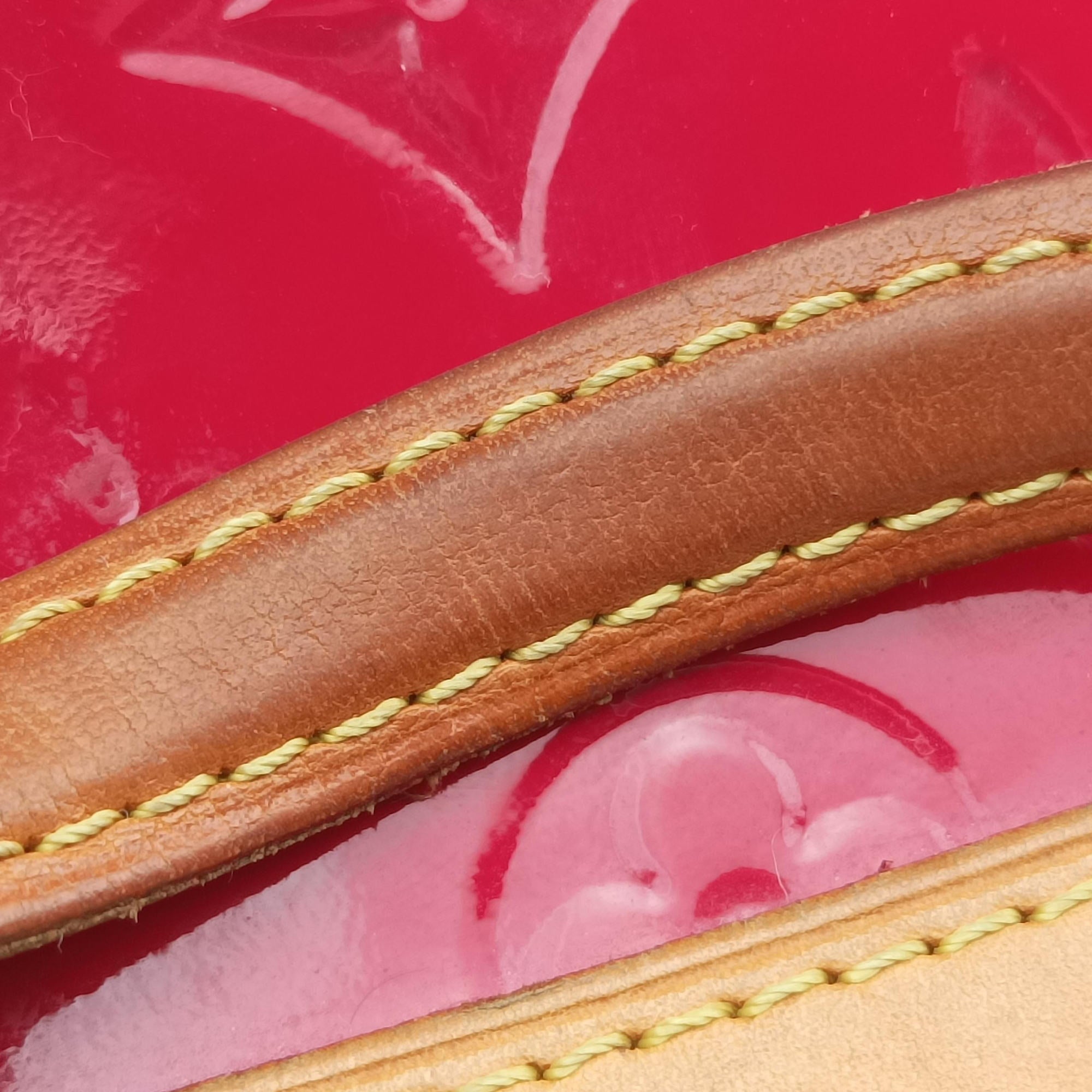 Pre-owned Louis Vuitton Brea MM ROSE INDIEN Vernis M91798 shoulderbag | stylenewstar