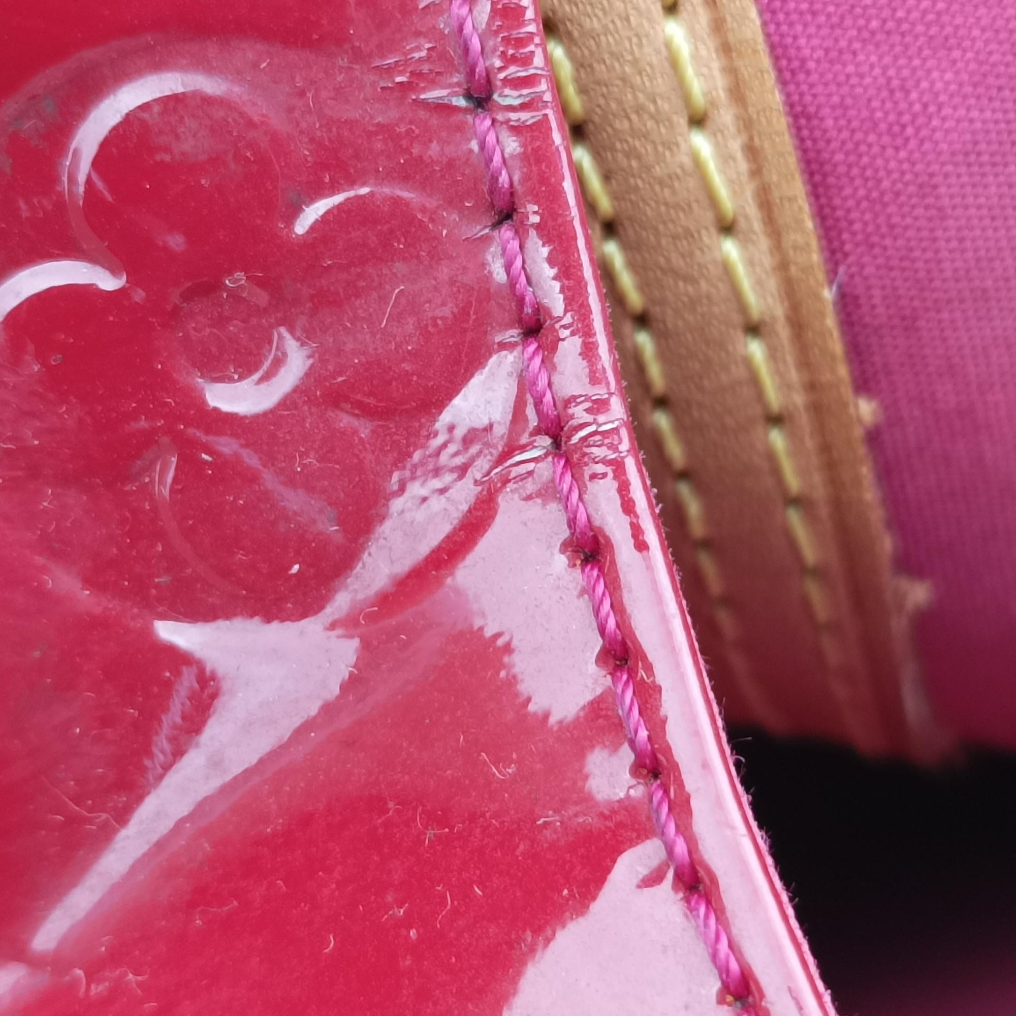 Pre-owned Louis Vuitton Brea MM ROSE INDIEN Vernis M91798 shoulderbag | stylenewstar