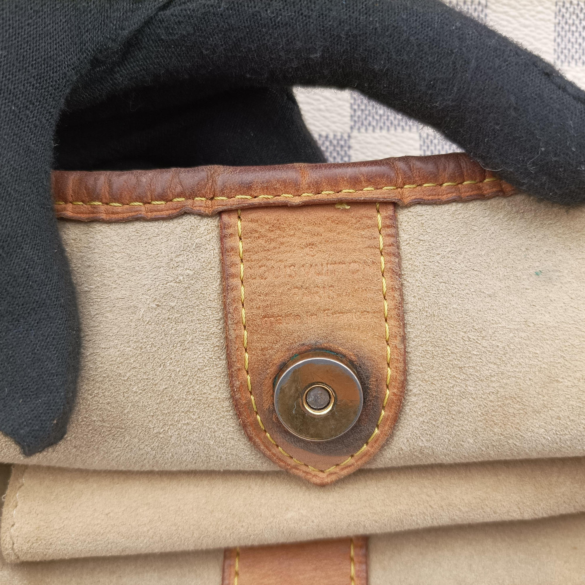 Secondhand Louis Vuitton GALLIERA PM Azur Damier Canvas N55215 shoulderbag | stylenewstar