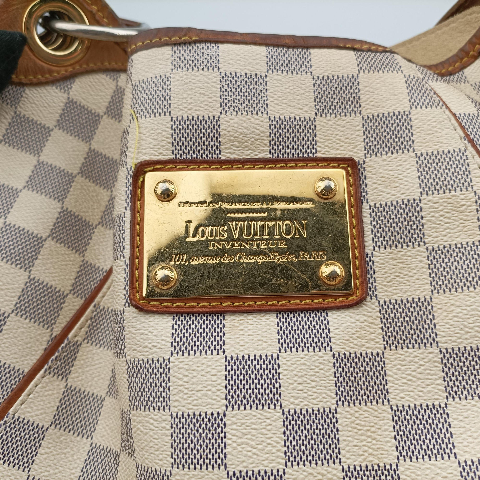 Secondhand Louis Vuitton GALLIERA PM Azur Damier Canvas N55215 shoulderbag | stylenewstar
