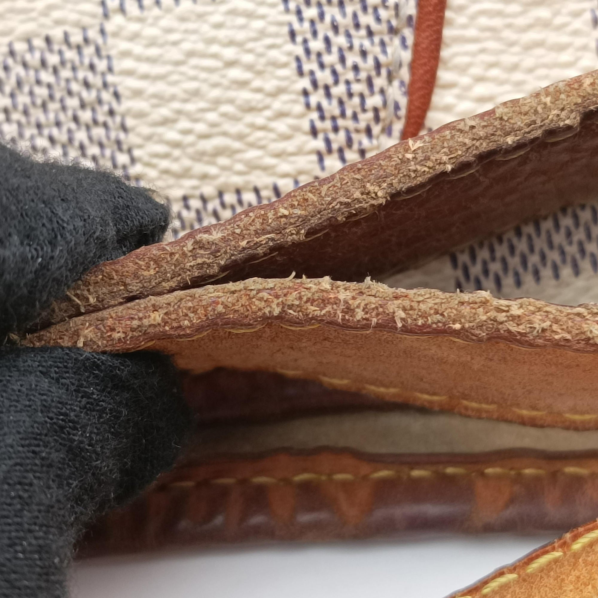 Secondhand Louis Vuitton GALLIERA PM Azur Damier Canvas N55215 shoulderbag | stylenewstar