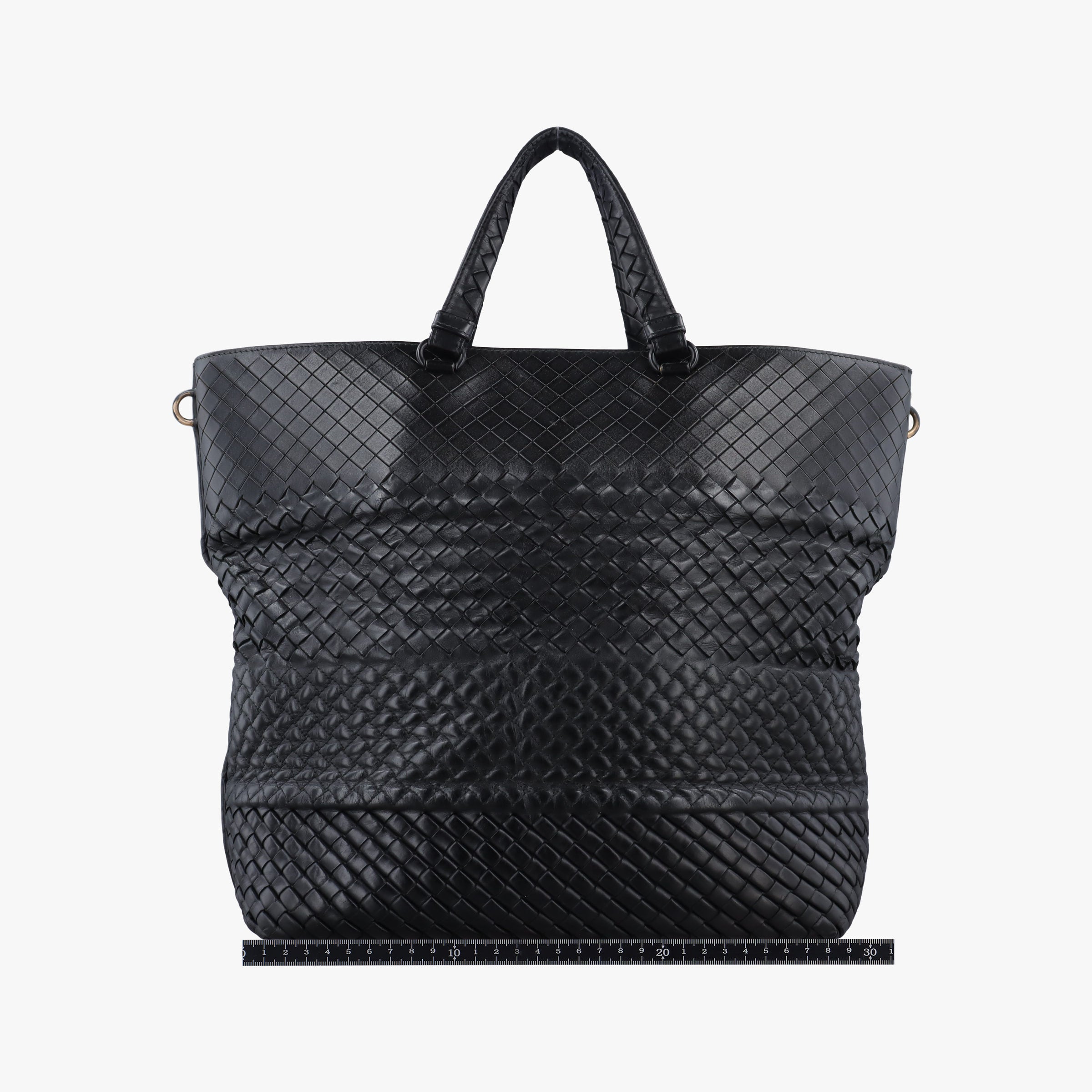 Pre-owned Bottega Veneta Intrecciato Black lambskin  shoulderbag | stylenewstar