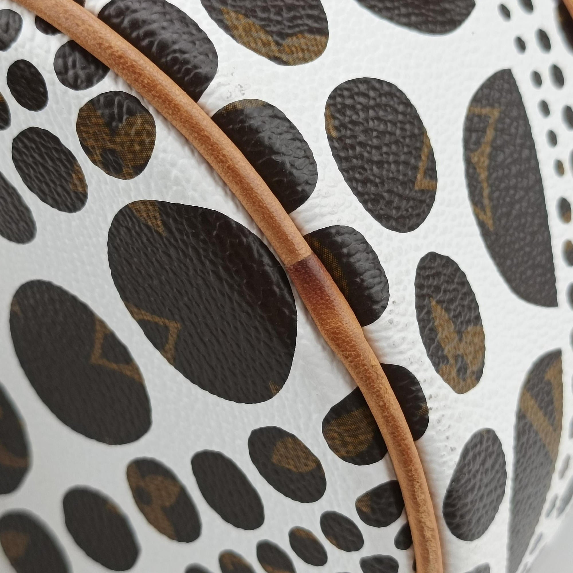 Pre-owned Louis Vuitton Papillon GM White × Brown Monogram Pumpkin Dots M40687 handbag | stylenewstar