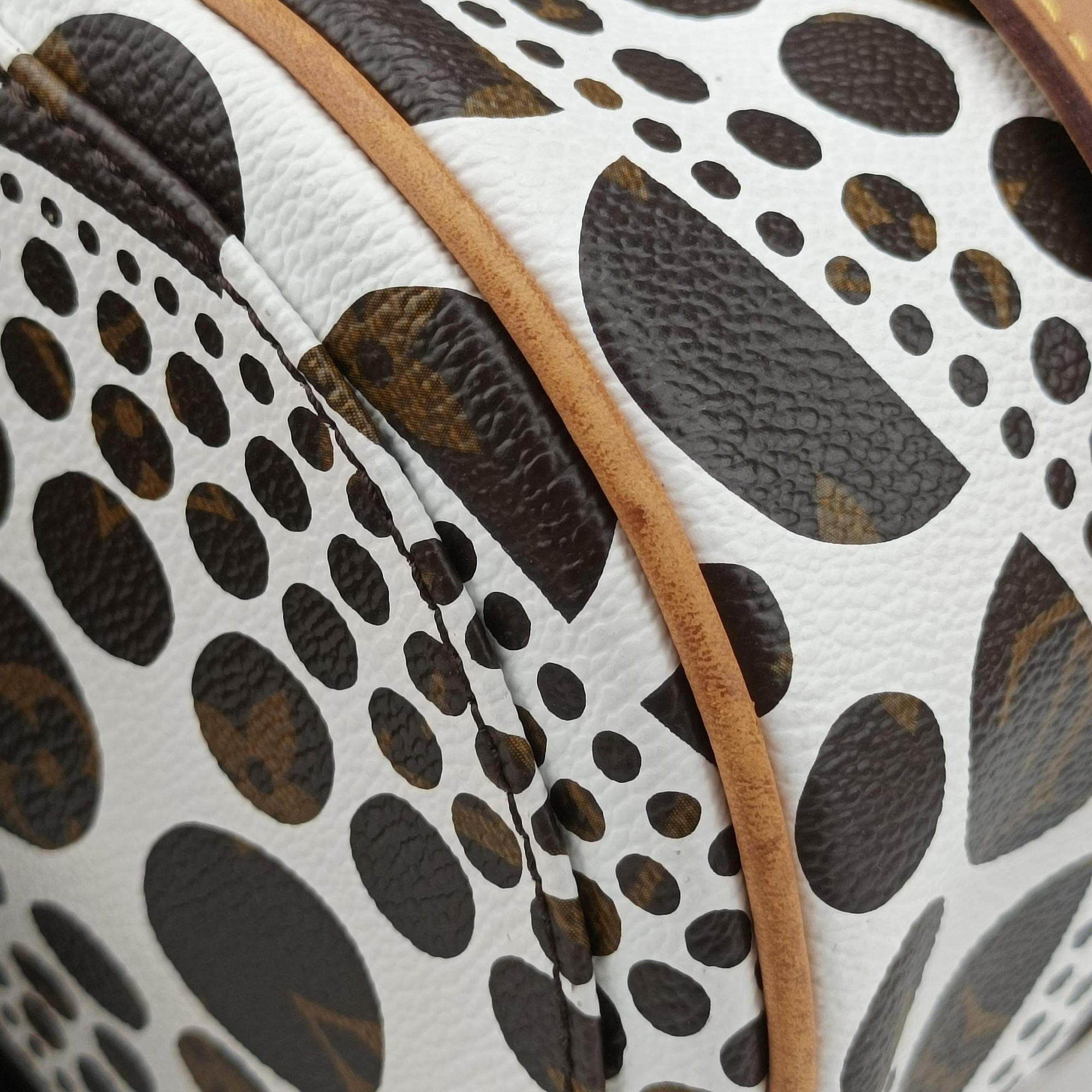 Pre-owned Louis Vuitton Papillon GM White × Brown Monogram Pumpkin Dots M40687 handbag | stylenewstar