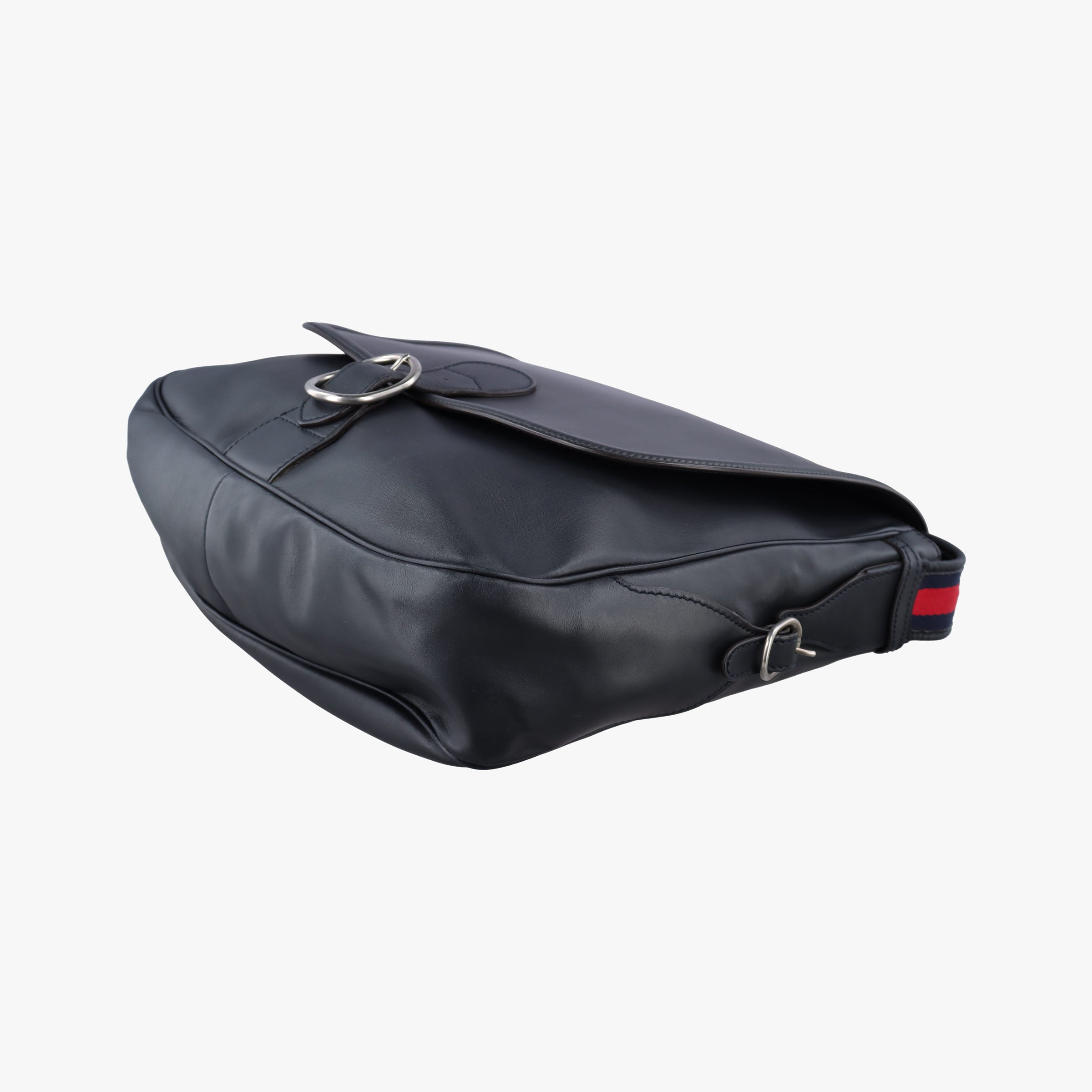 Pre-owned Gucci Messenger Black Leather  shoulderbag | stylenewstar