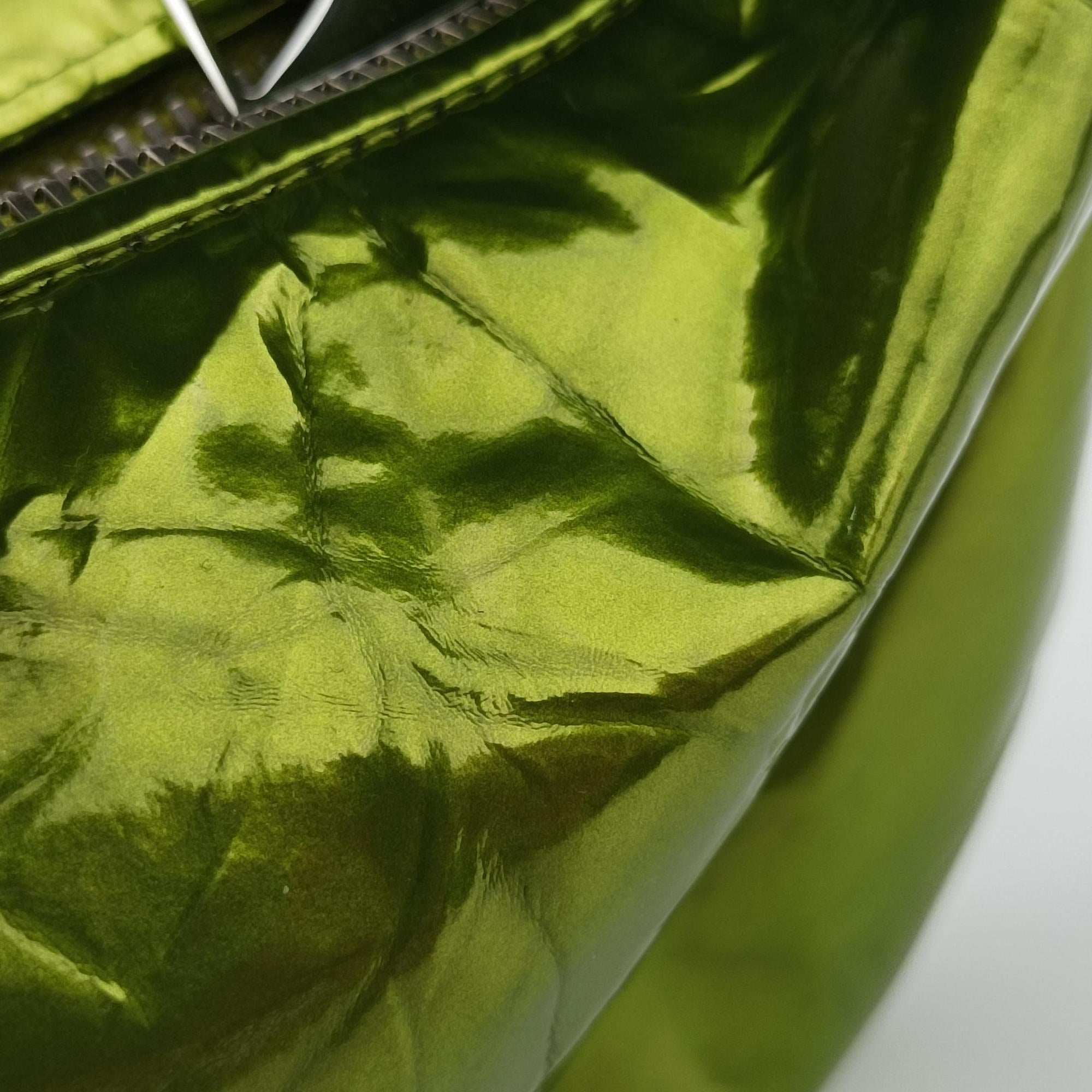 Pre-owned Bottega Veneta The Jodie Green Patent leather  handbag | stylenewstar