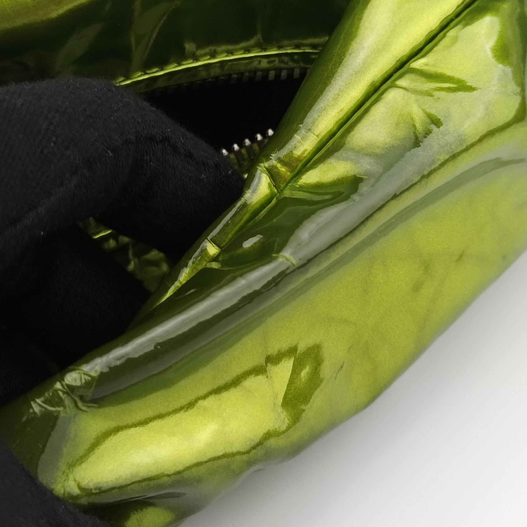 Pre-owned Bottega Veneta The Jodie Green Patent leather  handbag | stylenewstar