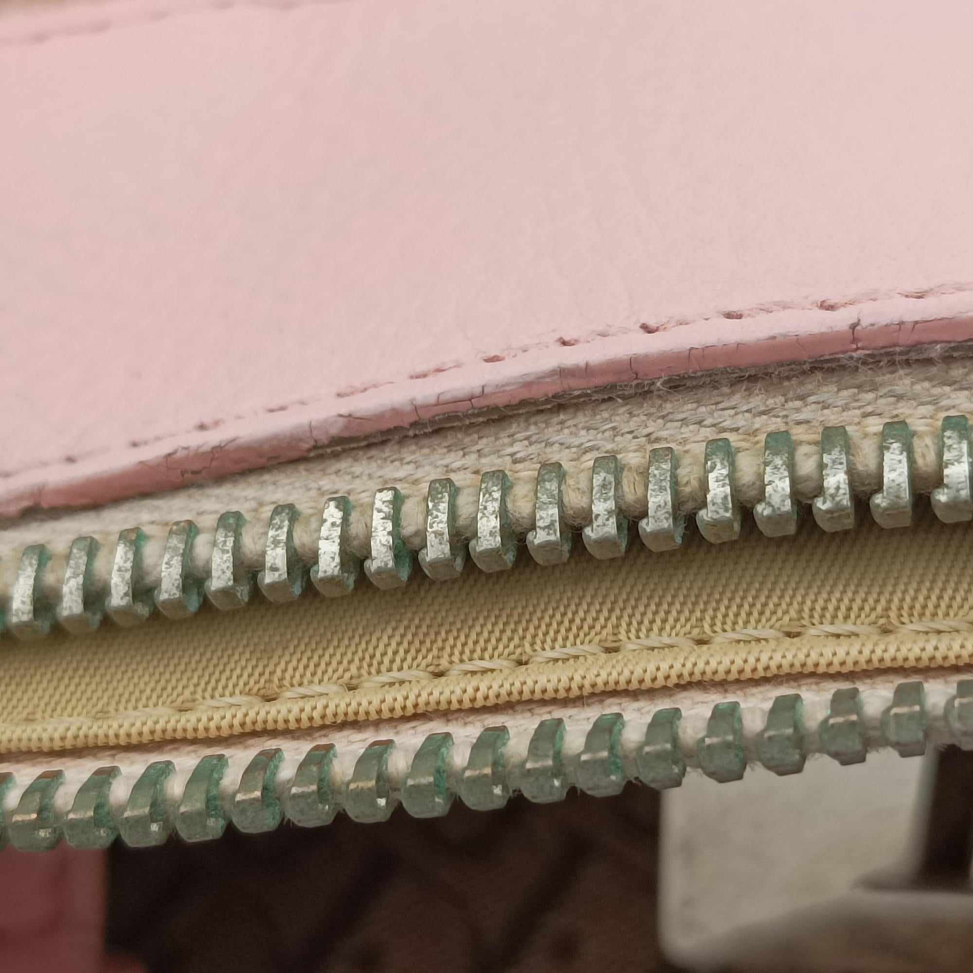 Pre-owned Christian Dior Street Chic  Pink×Beige Canvas x Leather  handbag | stylenewstar